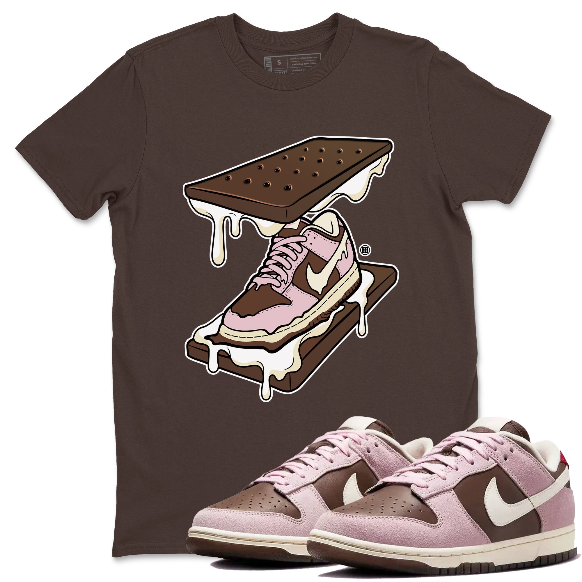 snkmatch Sandwich snkmatch Tees - Dunk Cacao Wow And Pink Foam