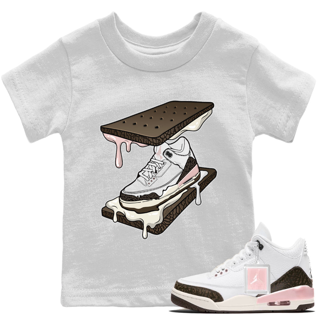 snkmatch Sandwich Kids Tops - Air Jordan 3 Atmosphere