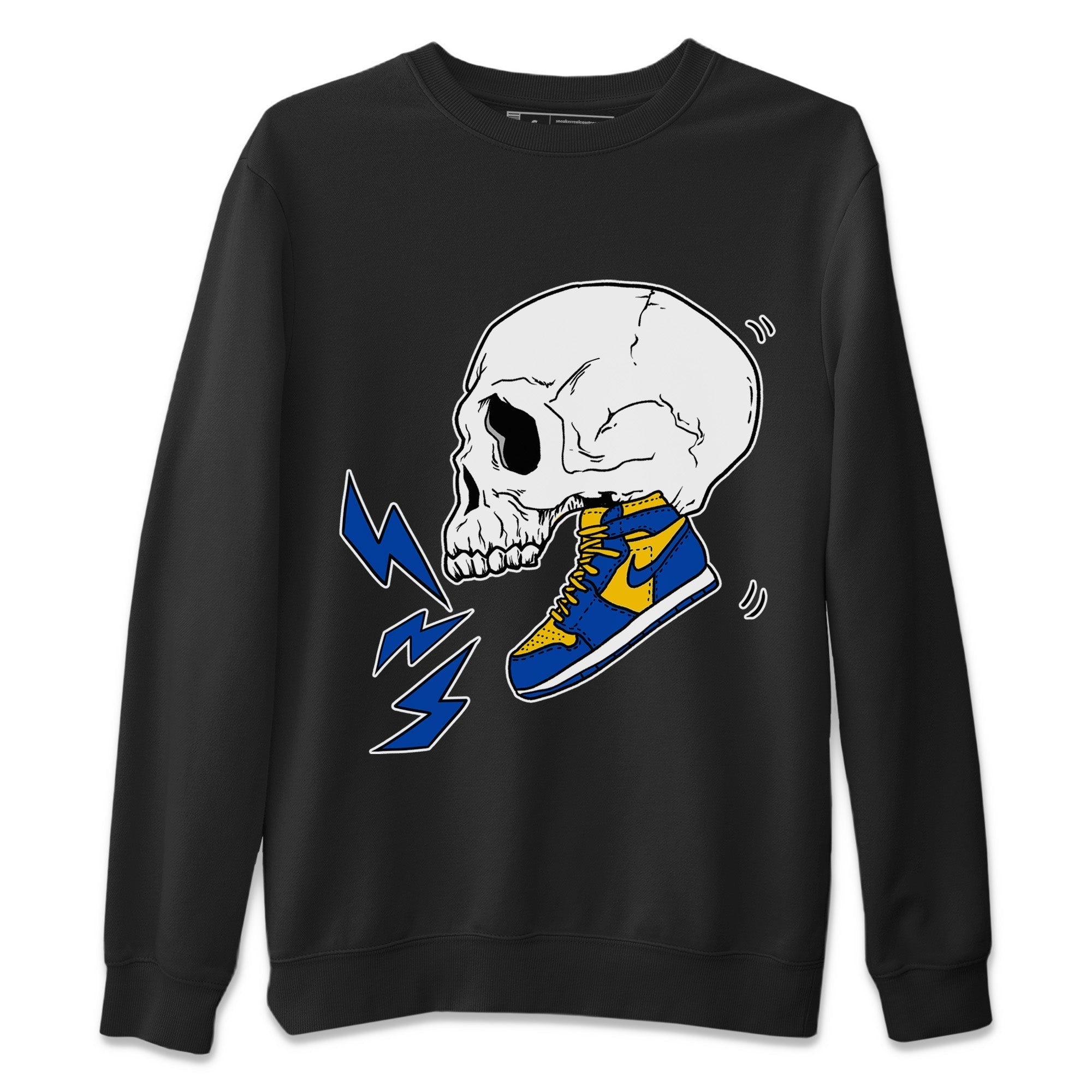 snkmatch Skull Unisex Tops - Air Jordan 1 Game Royal Varsity Maize