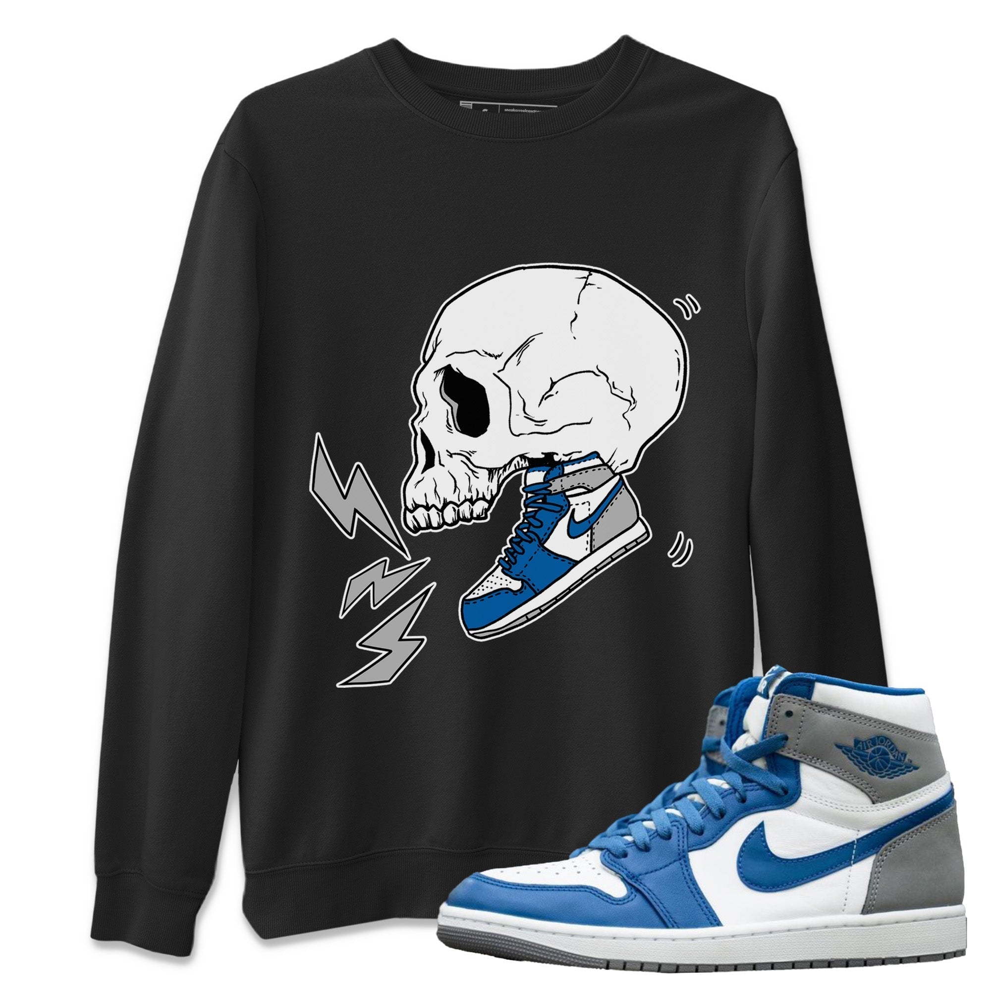 snkmatch Skull Unisex Tops - Air Jordan 1 True Blue