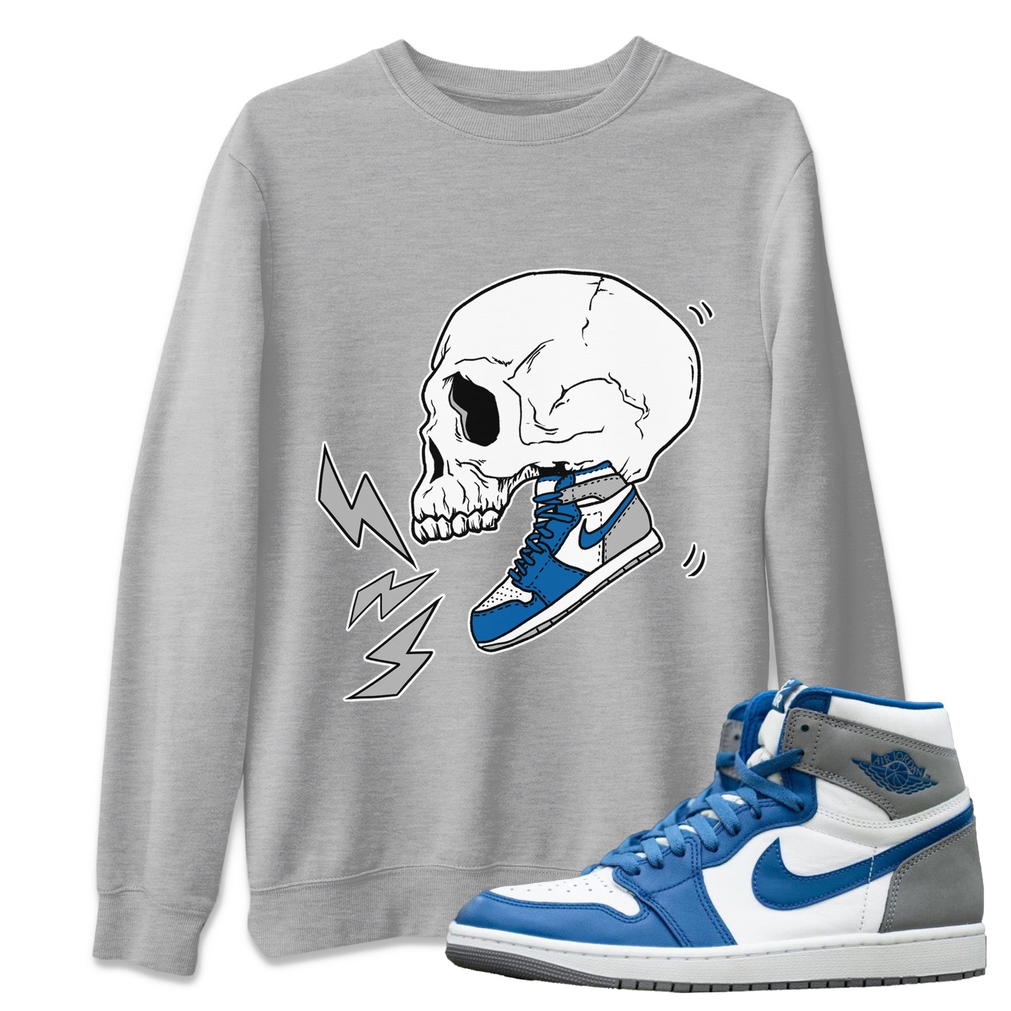 snkmatch Skull Unisex Tops - Air Jordan 1 True Blue
