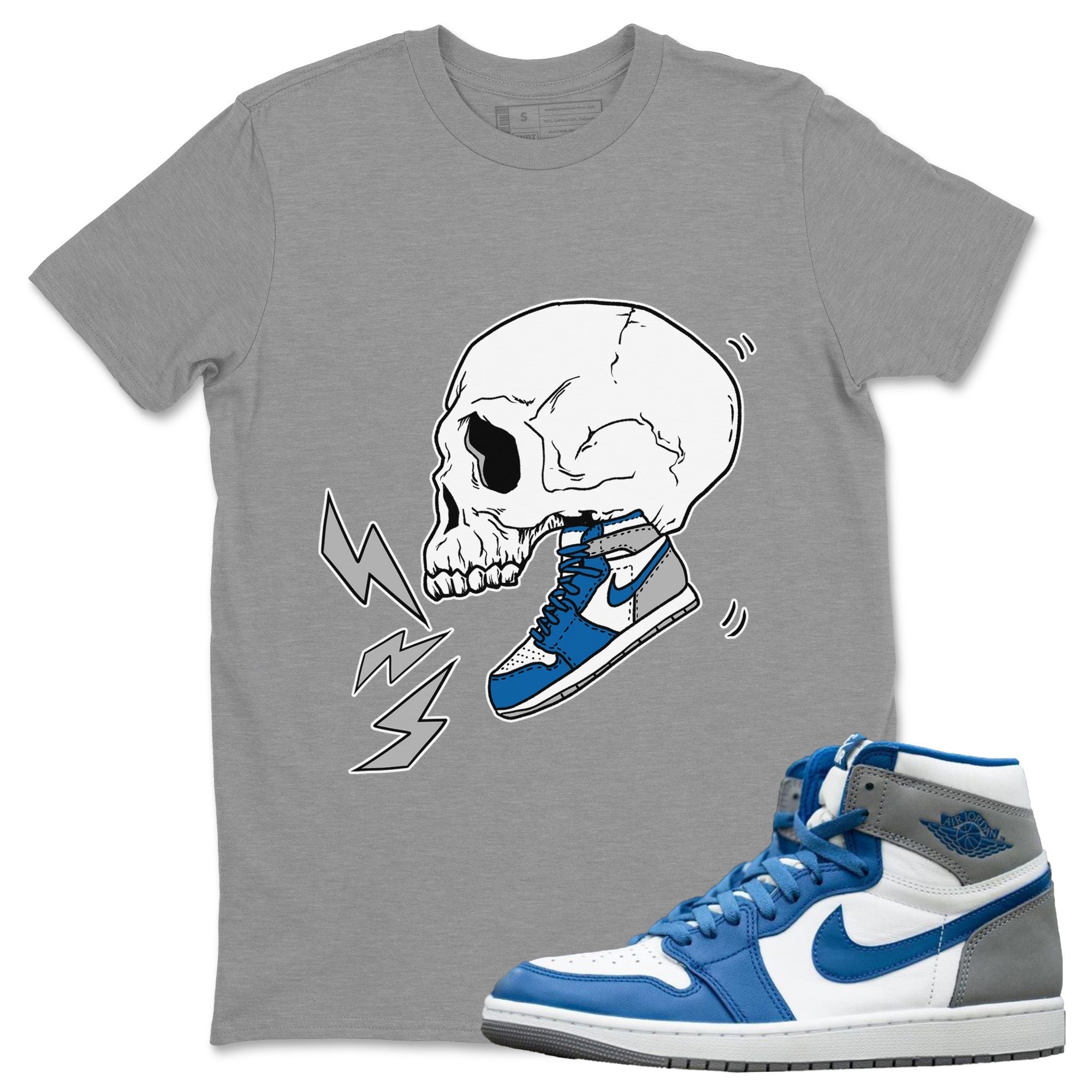 snkmatch Skull Unisex Tops - Air Jordan 1 True Blue