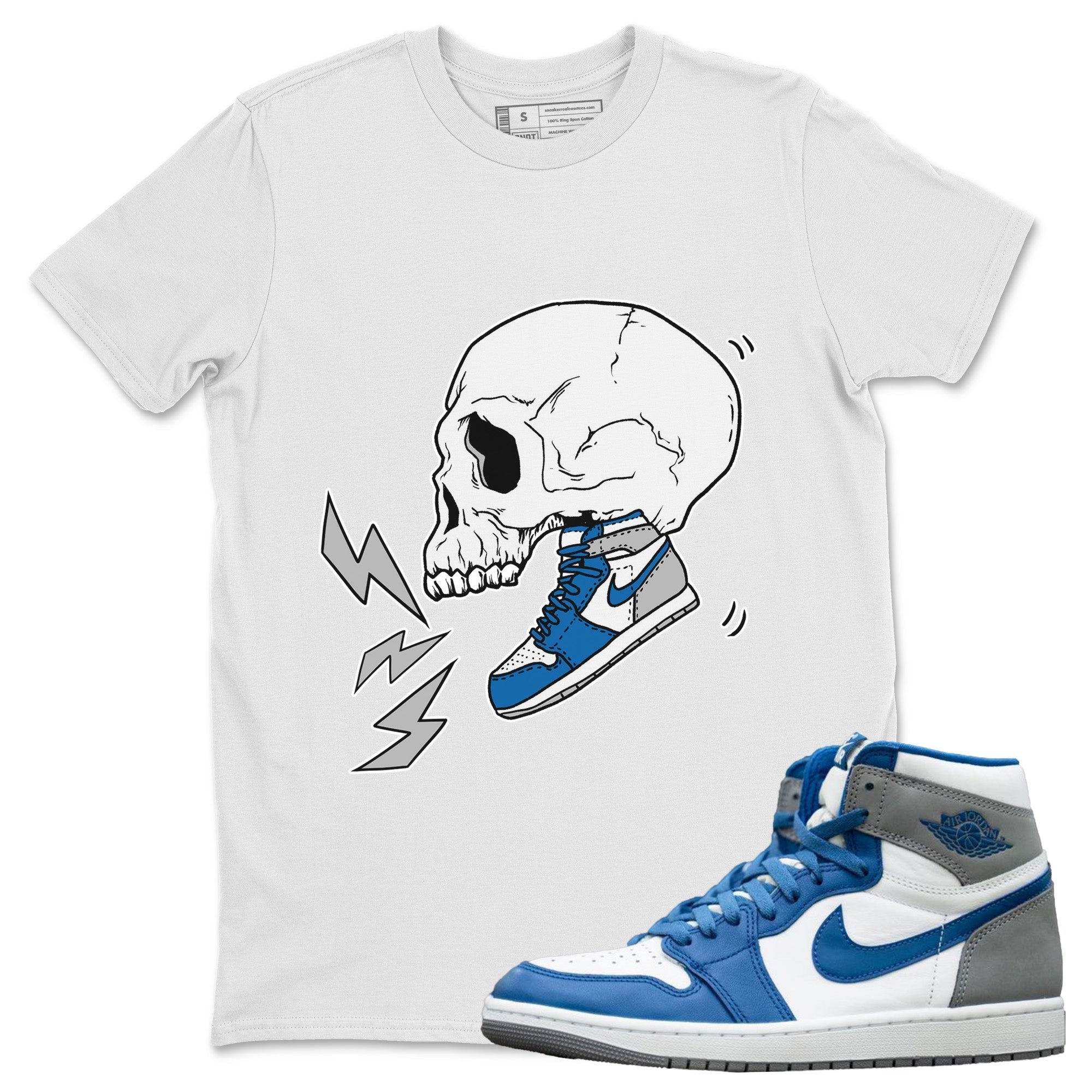 snkmatch Skull Unisex Tops - Air Jordan 1 True Blue