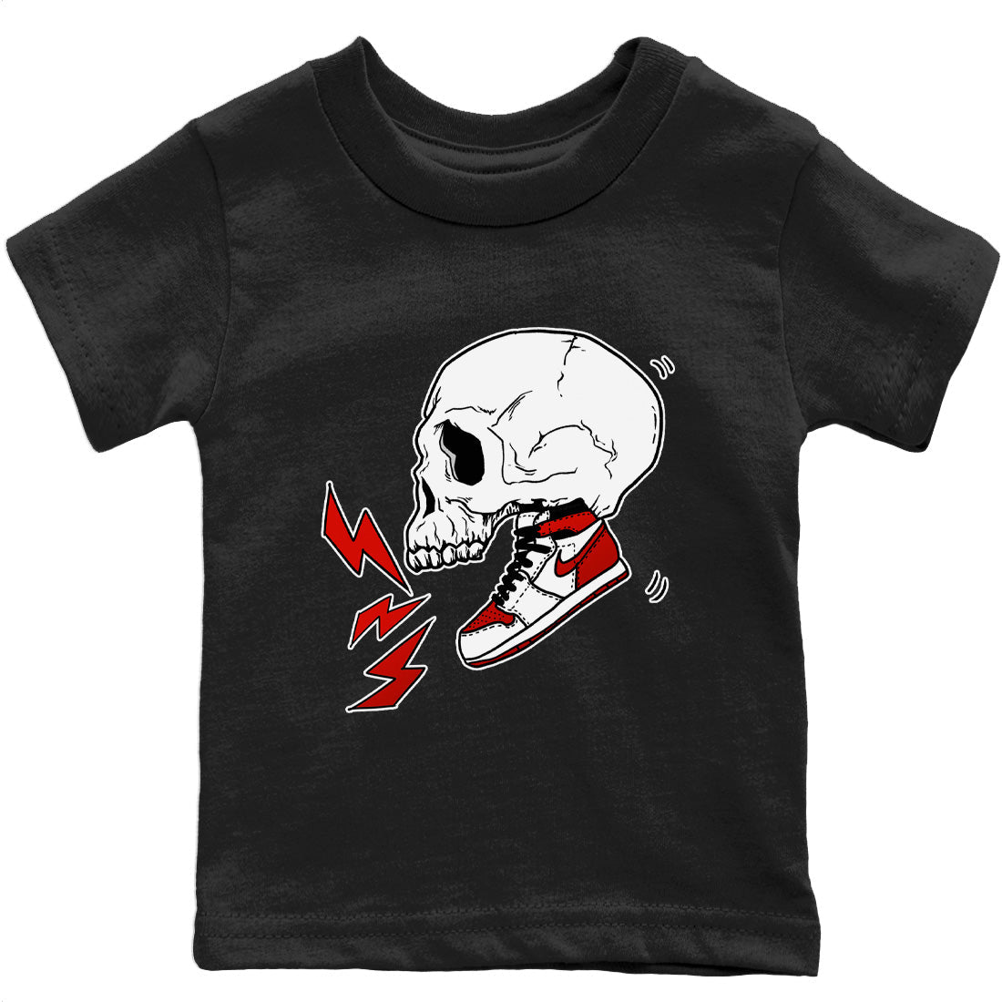 snkmatch Skull Kids Tops - Air Jordan 1 Heritage