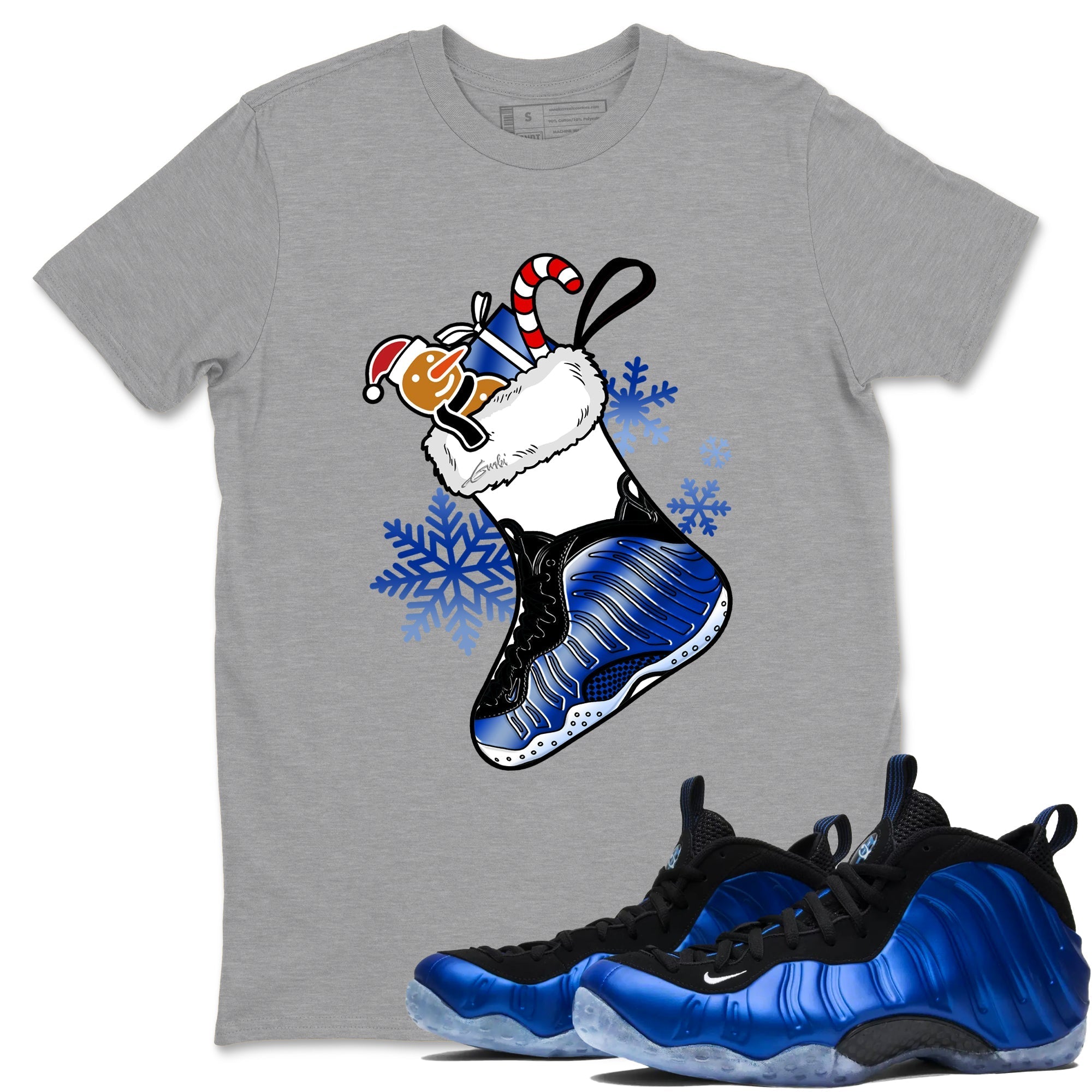snkmatch Stocking snkmatch Tees - Air Foamposite One Royal
