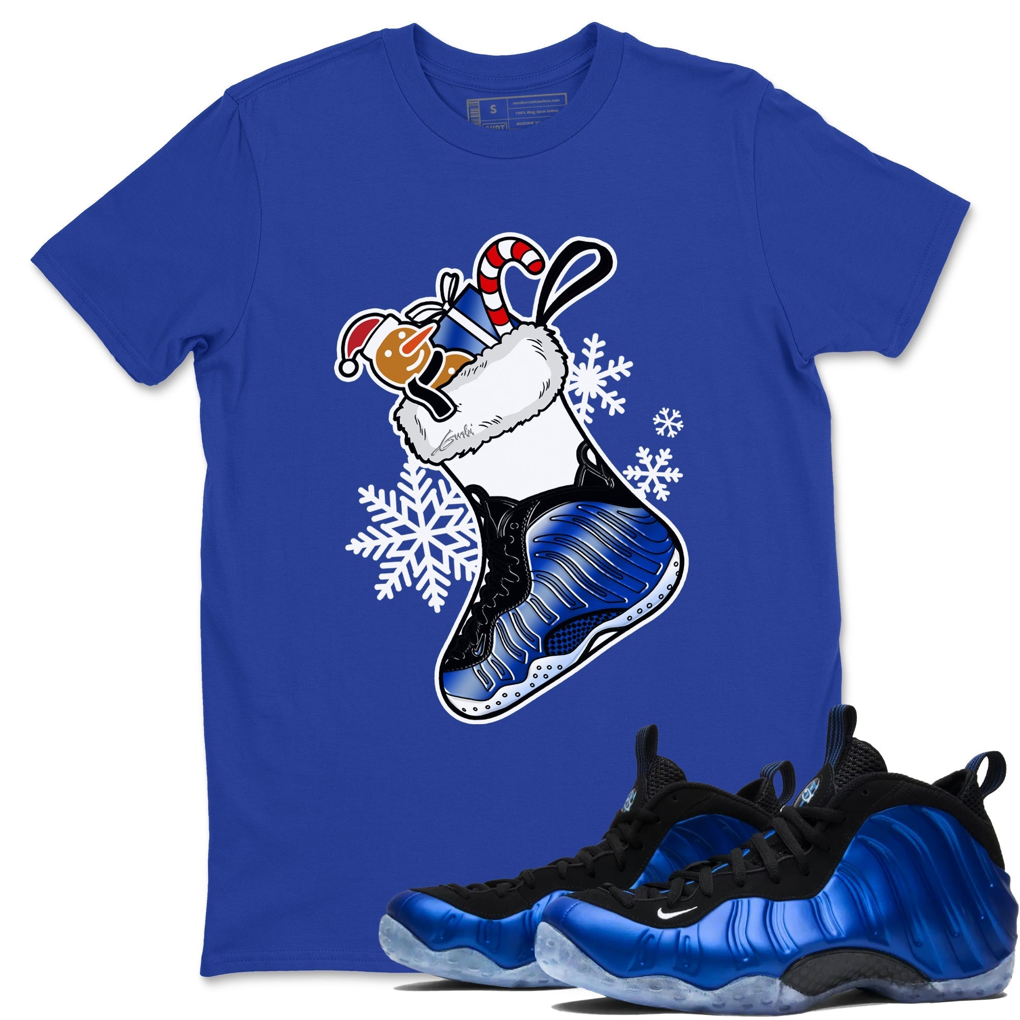 snkmatch Stocking snkmatch Tees - Air Foamposite One Royal