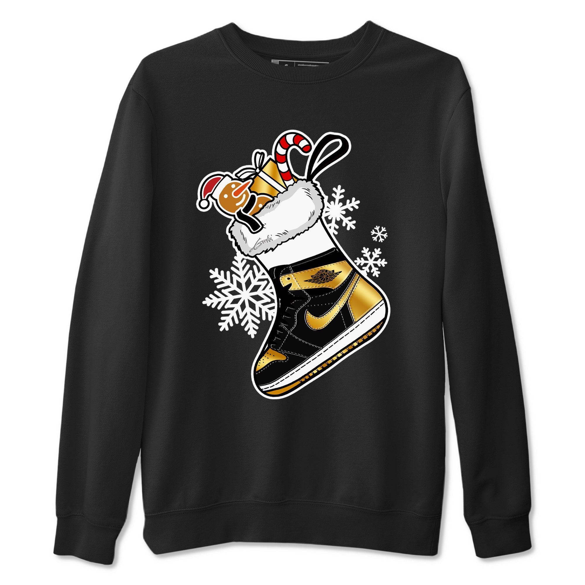 snkmatch Stocking snkmatch Tees - Air Jordan 1 Black Metallic Gold