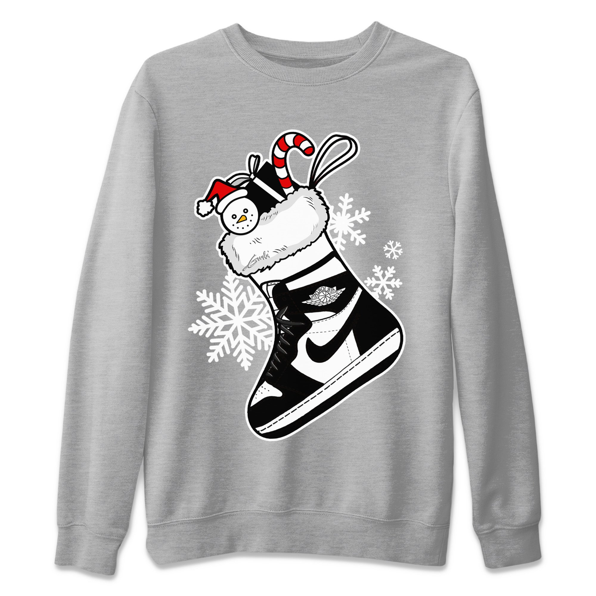 snkmatch Stocking Unisex Tops - Air Jordan 1 Black White