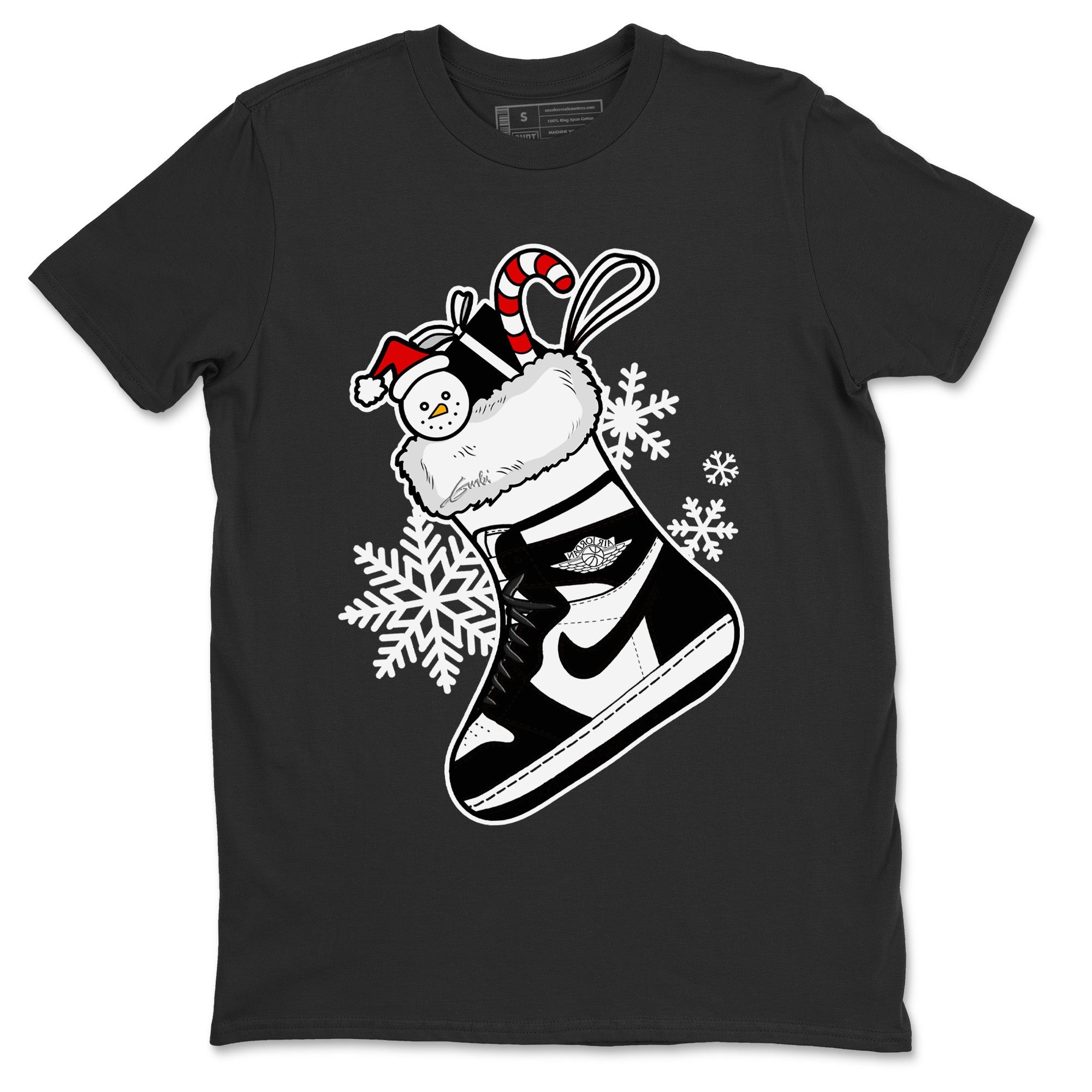 snkmatch Stocking Unisex Tops - Air Jordan 1 Black White