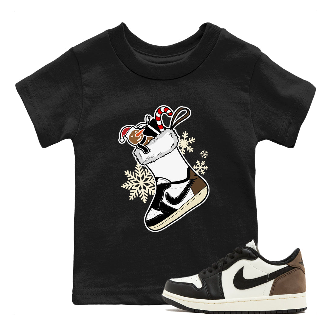 snkmatch Stocking snkmatch Tees Kids - Air Jordan 1 Mocha