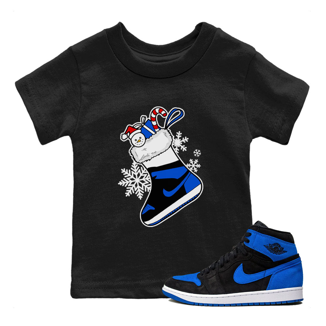 snkmatch Stocking snkmatch Tee Kids - Air Jordan 1 Royal Reimagined