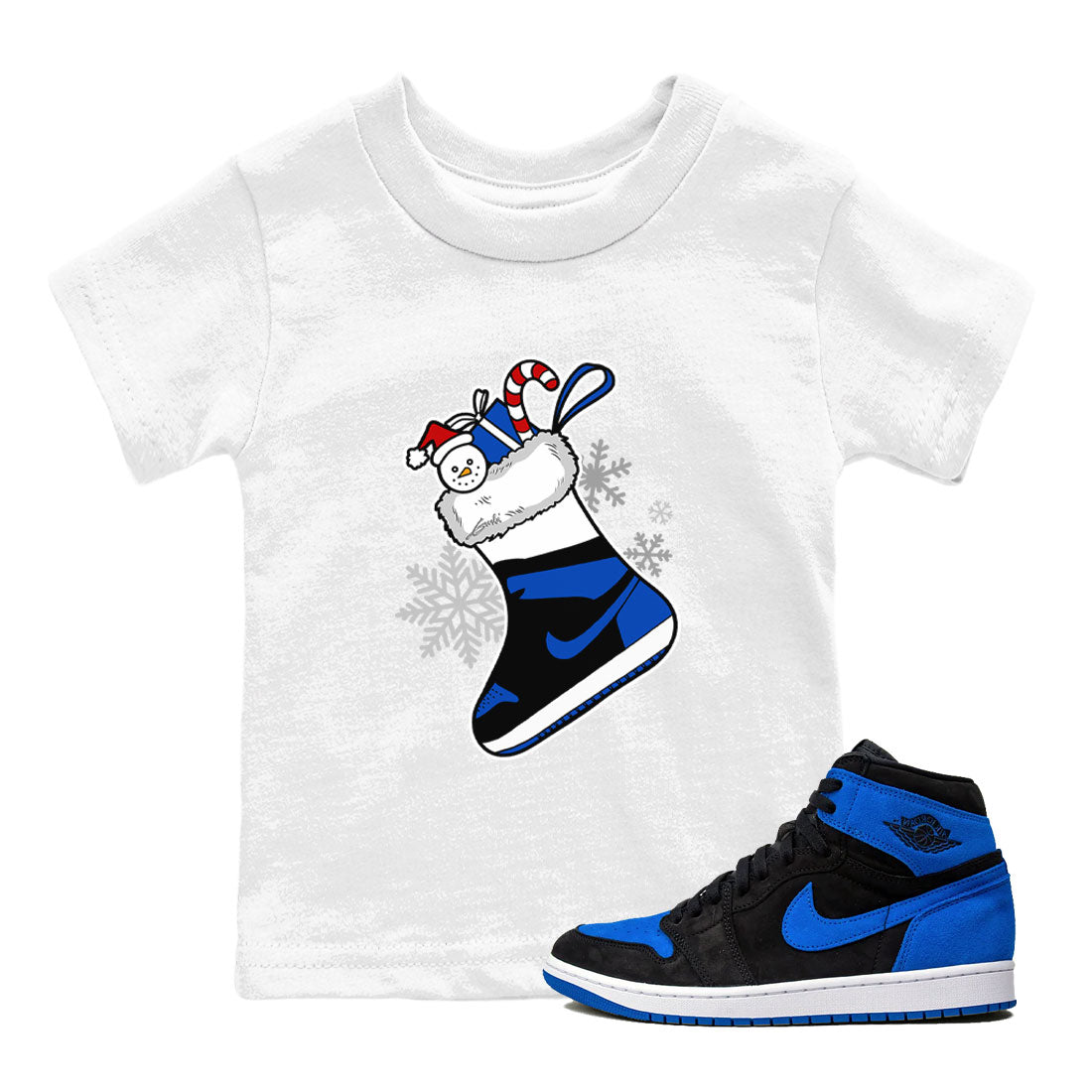 snkmatch Stocking snkmatch Tee Kids - Air Jordan 1 Royal Reimagined