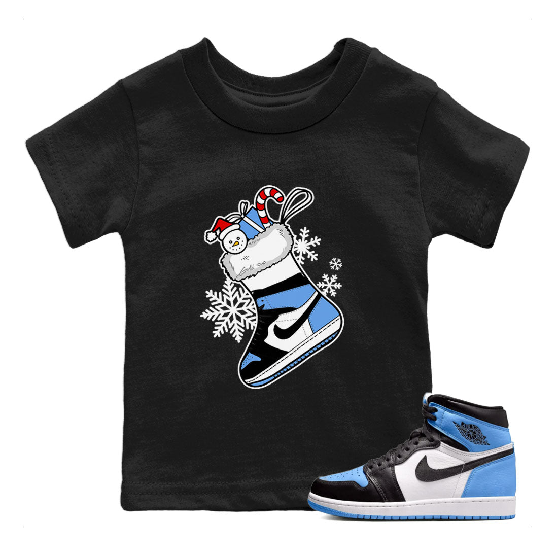 snkmatch Stocking snkmatch Tee Kids - Air Jordan 1 UNC Toe