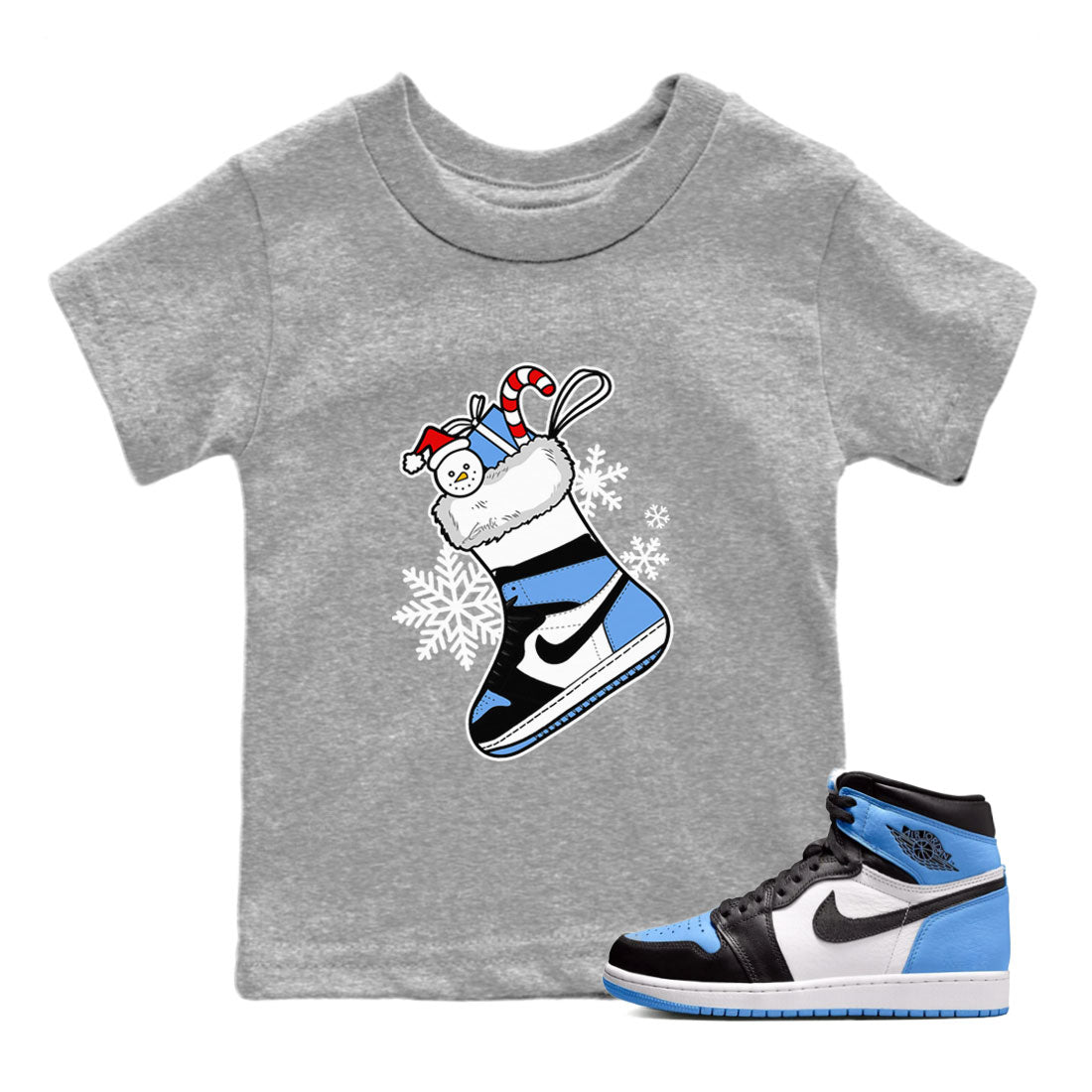 snkmatch Stocking snkmatch Tee Kids - Air Jordan 1 UNC Toe