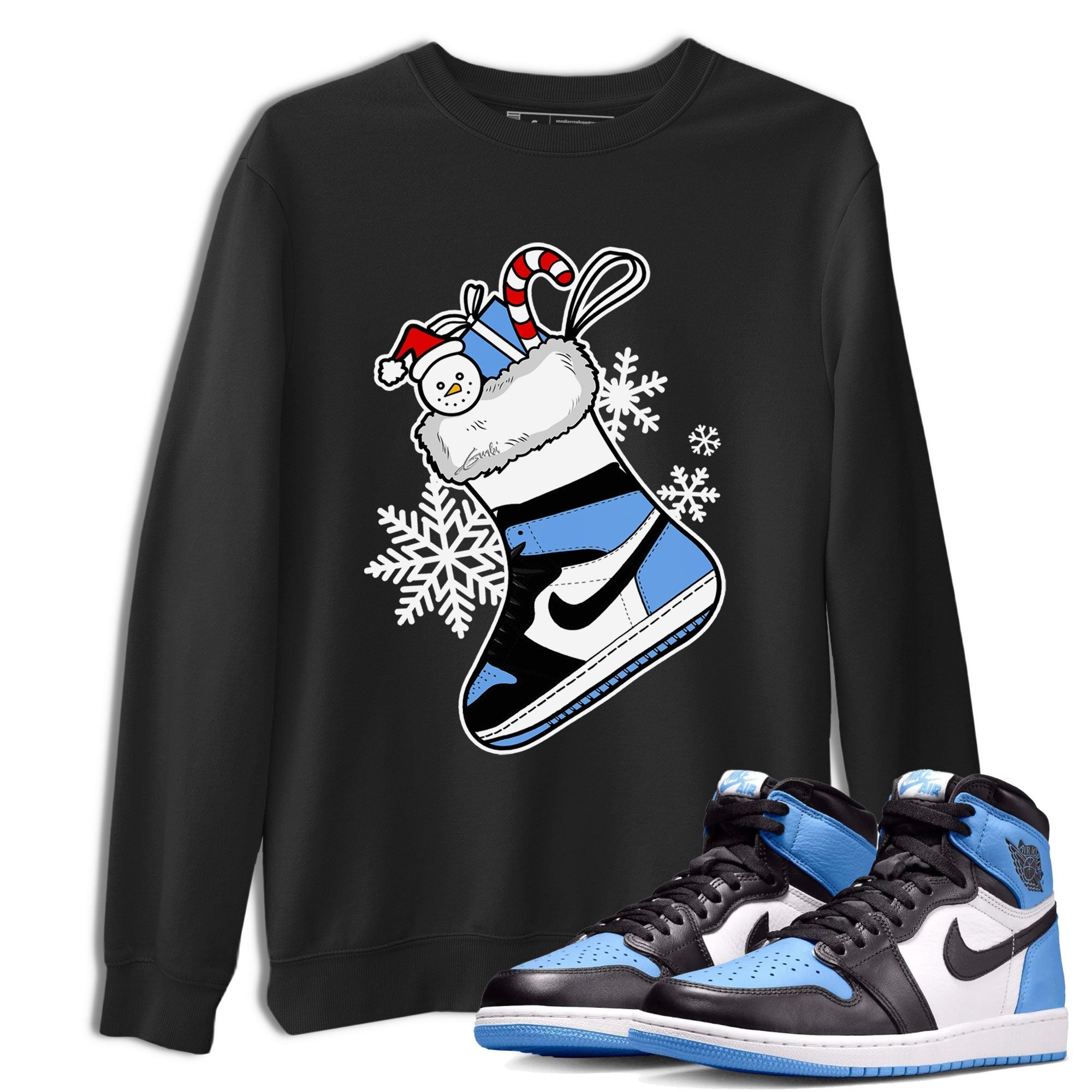 snkmatch Stocking snkmatch Tee - Air Jordan 1 UNC Toe