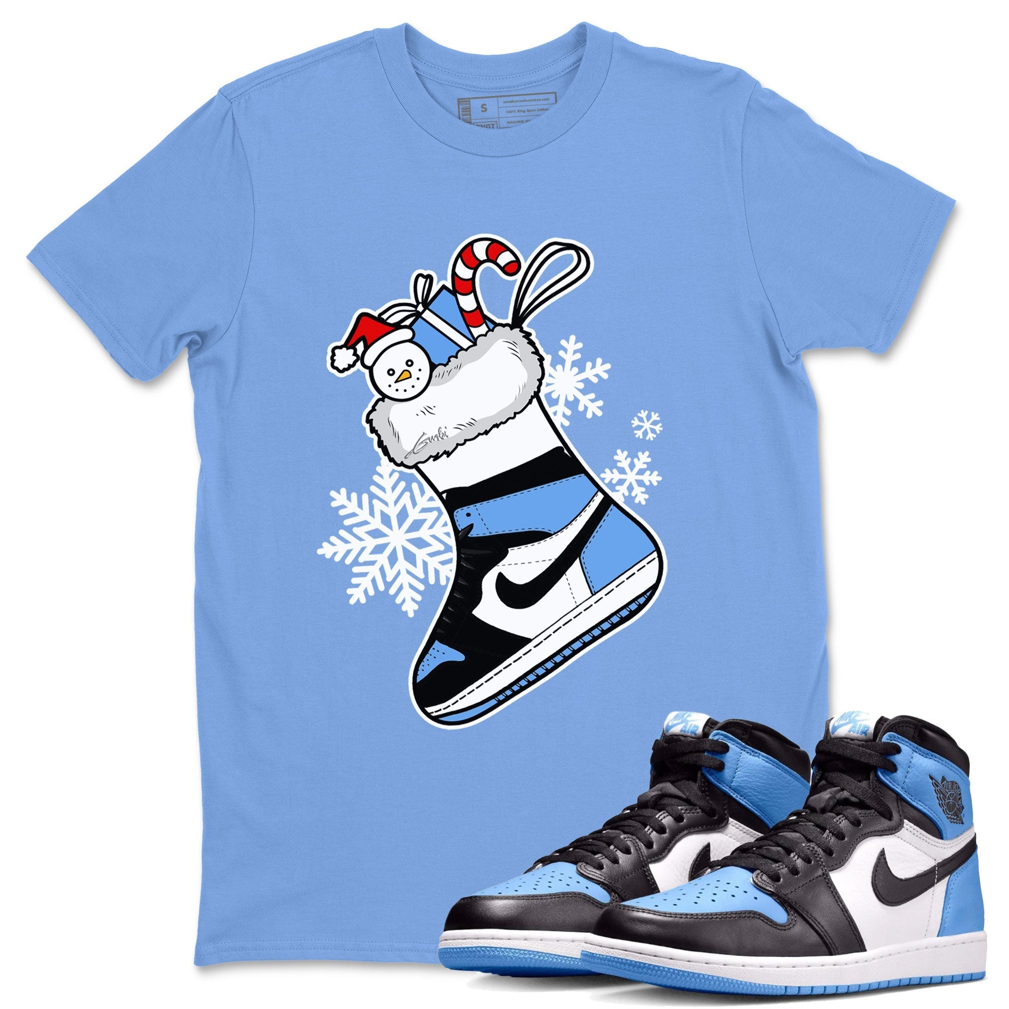 snkmatch Stocking snkmatch Tee - Air Jordan 1 UNC Toe