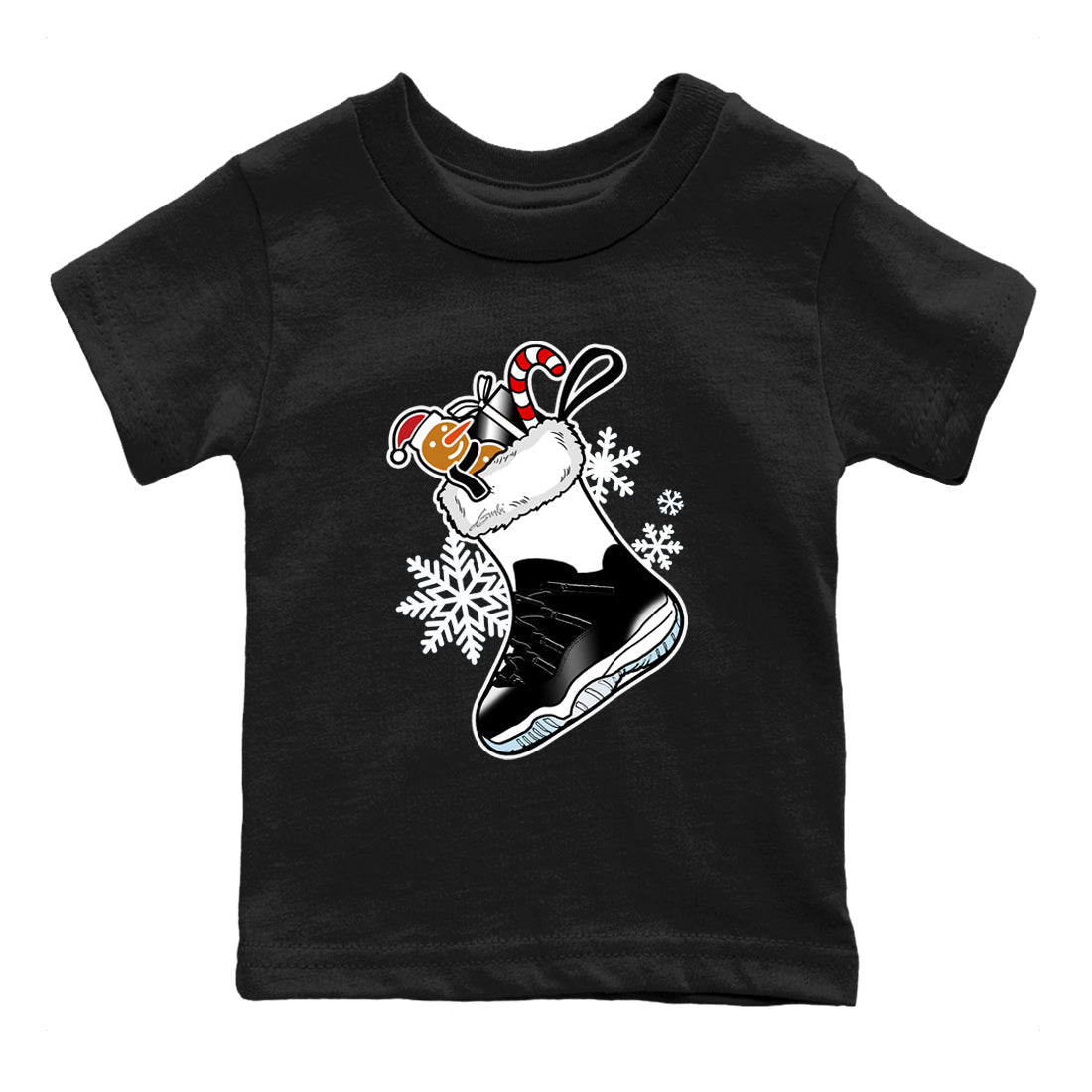 snkmatch Stocking snkmatch Tees Kids - Air Jordan 11 Black And Varsity Royal