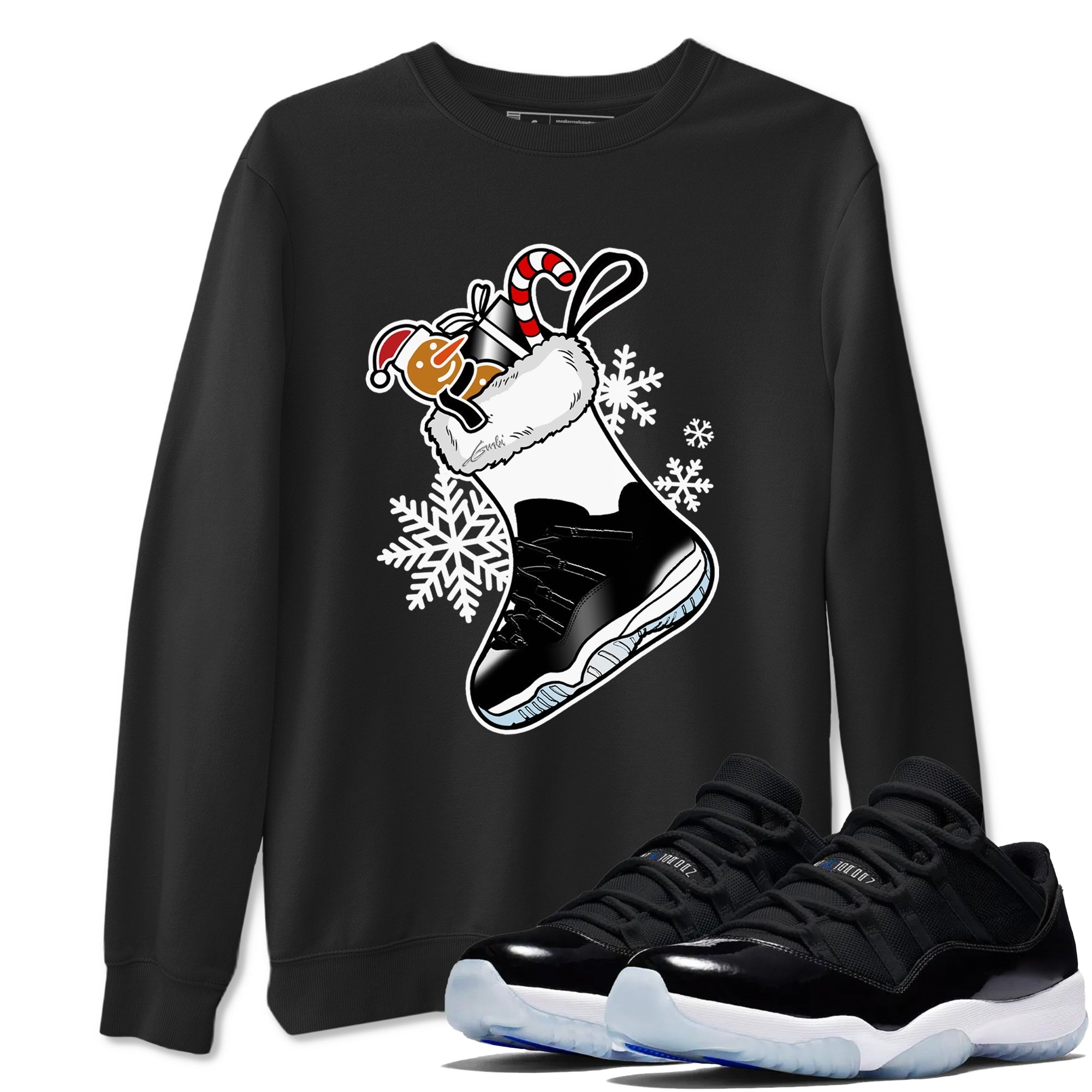 snkmatch Stocking snkmatch Tees - Air Jordan 11 Black And Varsity Royal