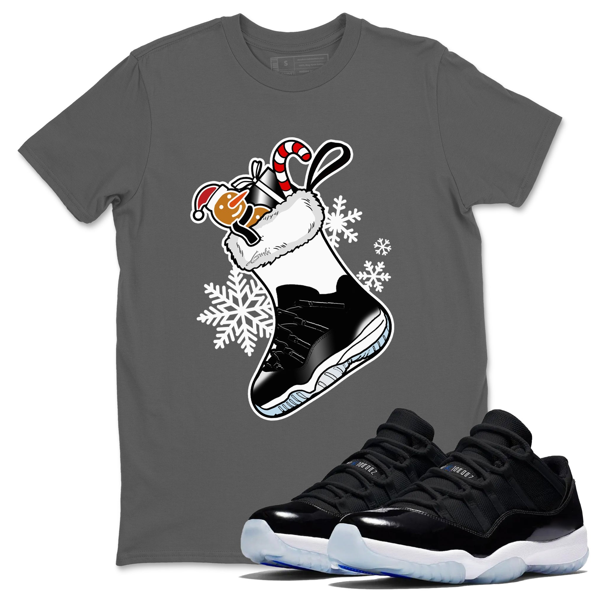 snkmatch Stocking snkmatch Tees - Air Jordan 11 Black And Varsity Royal