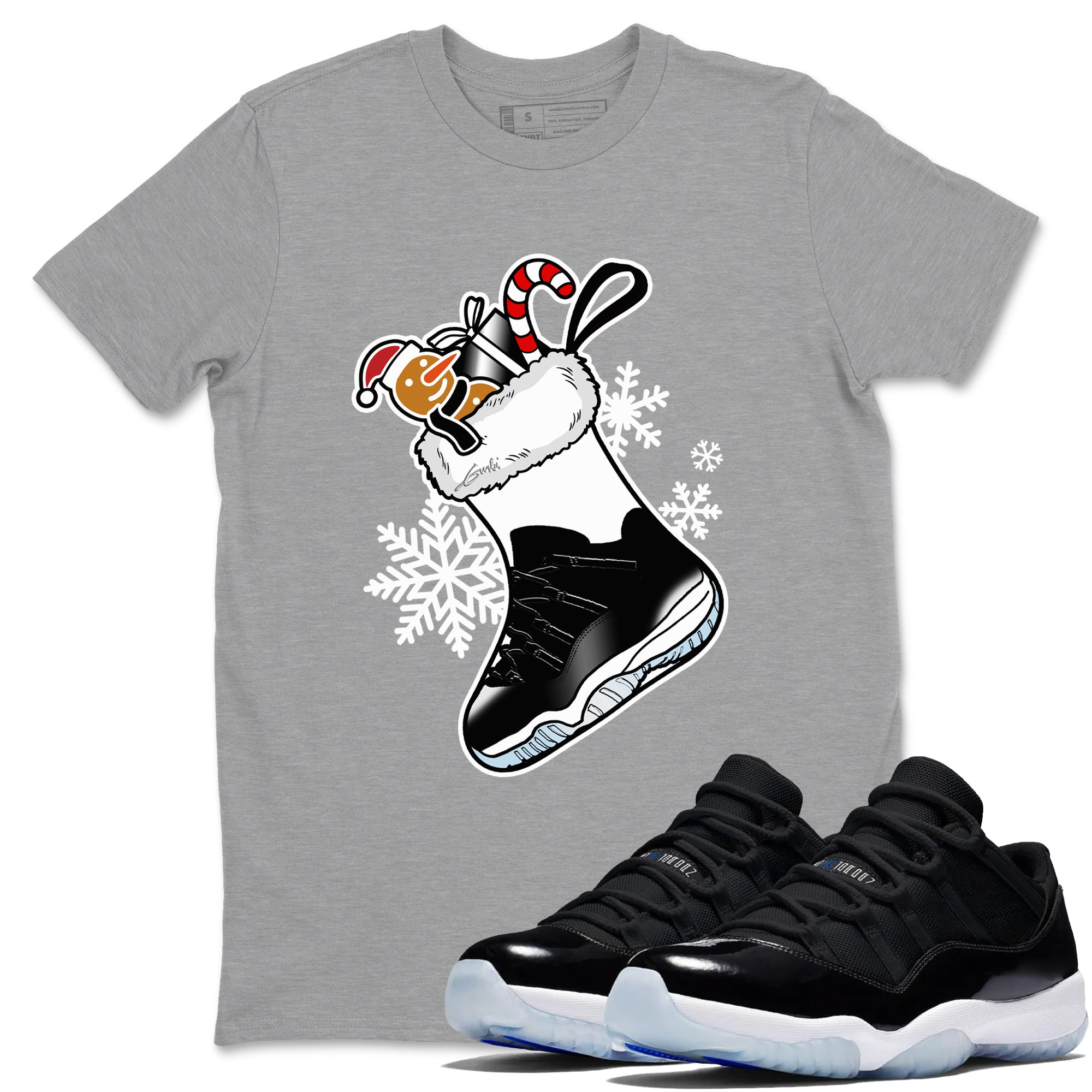 snkmatch Stocking snkmatch Tees - Air Jordan 11 Black And Varsity Royal