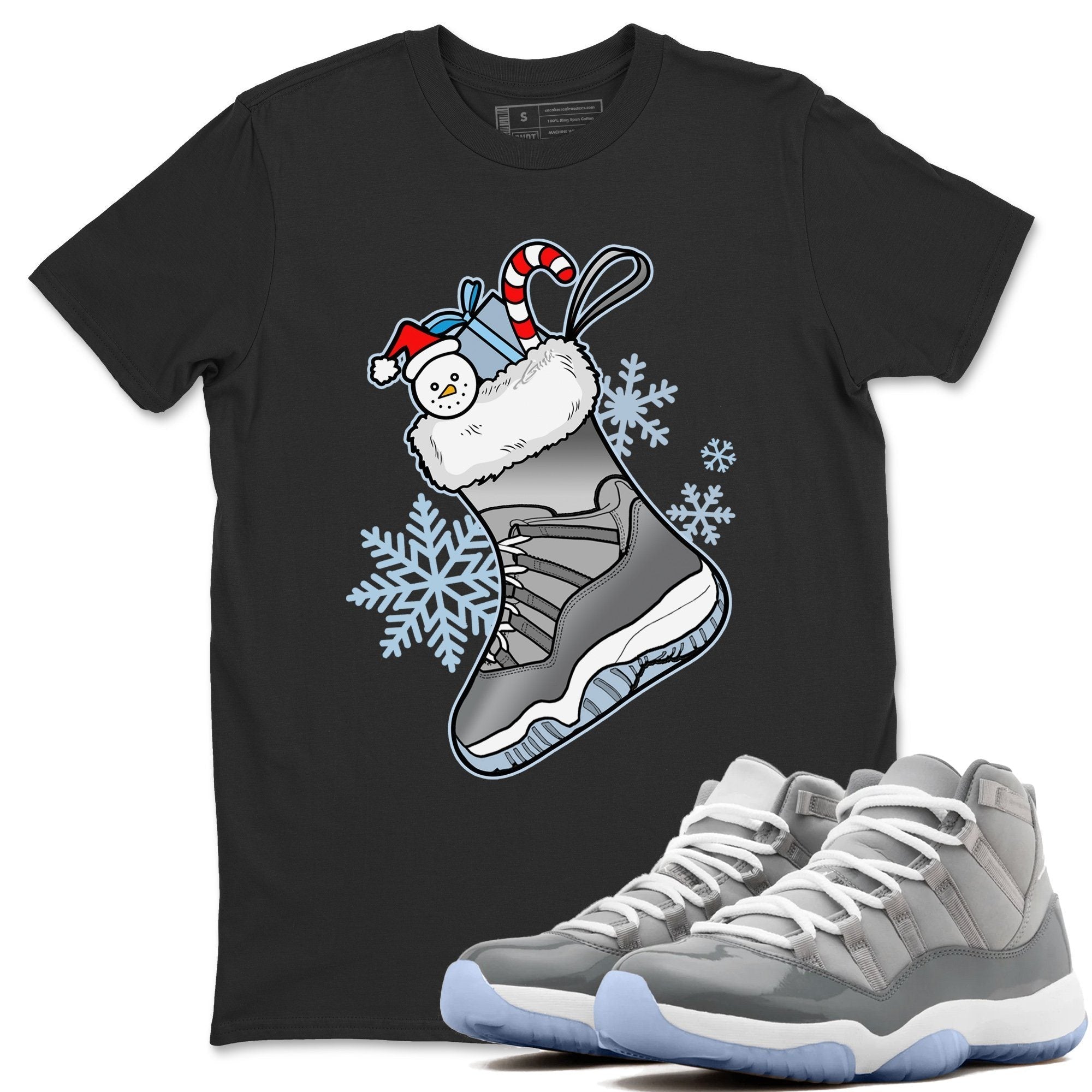 Sneaker Stocking Unisex Tops - Air Jordan 11 Cool Grey