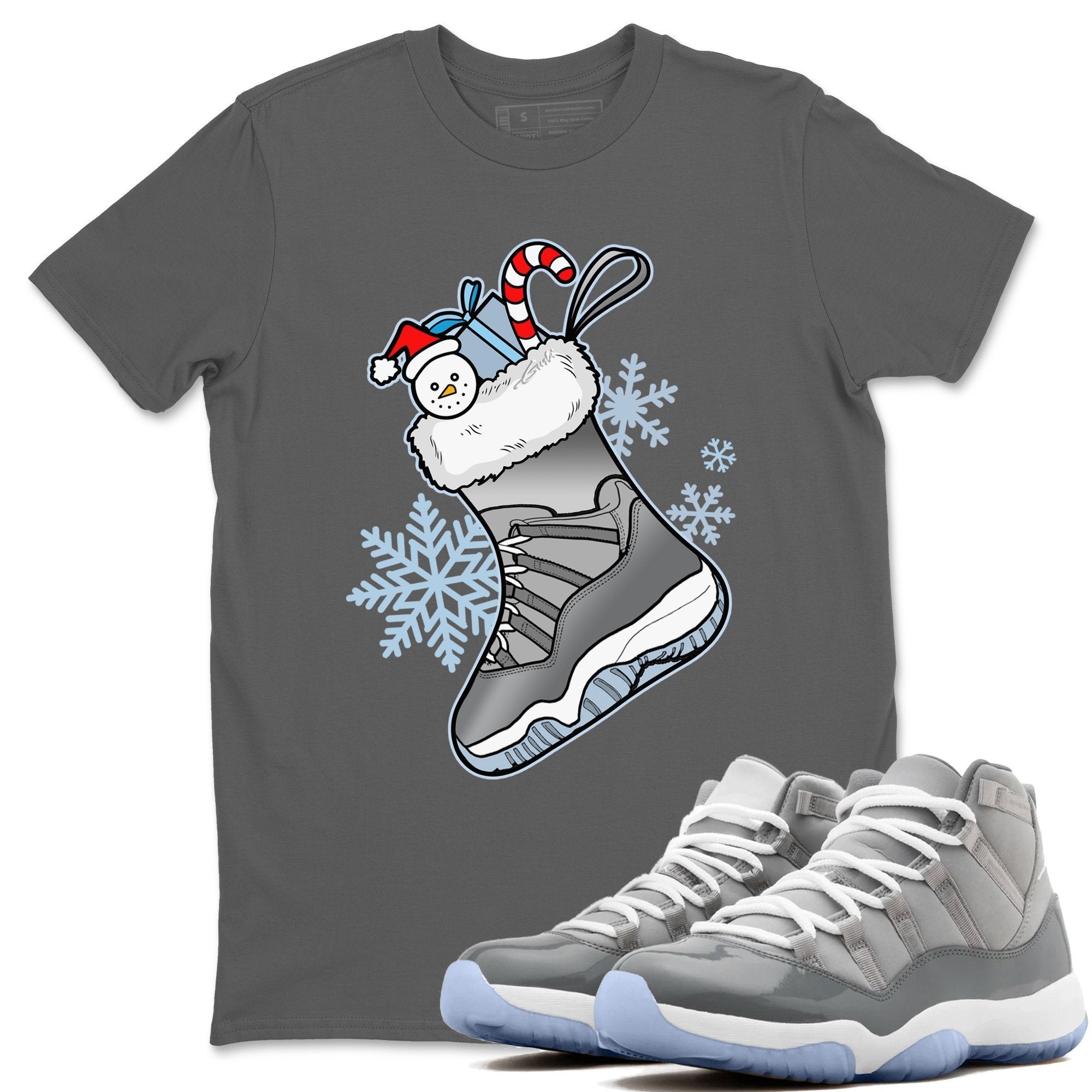 Sneaker Stocking Unisex Tops - Air Jordan 11 Cool Grey