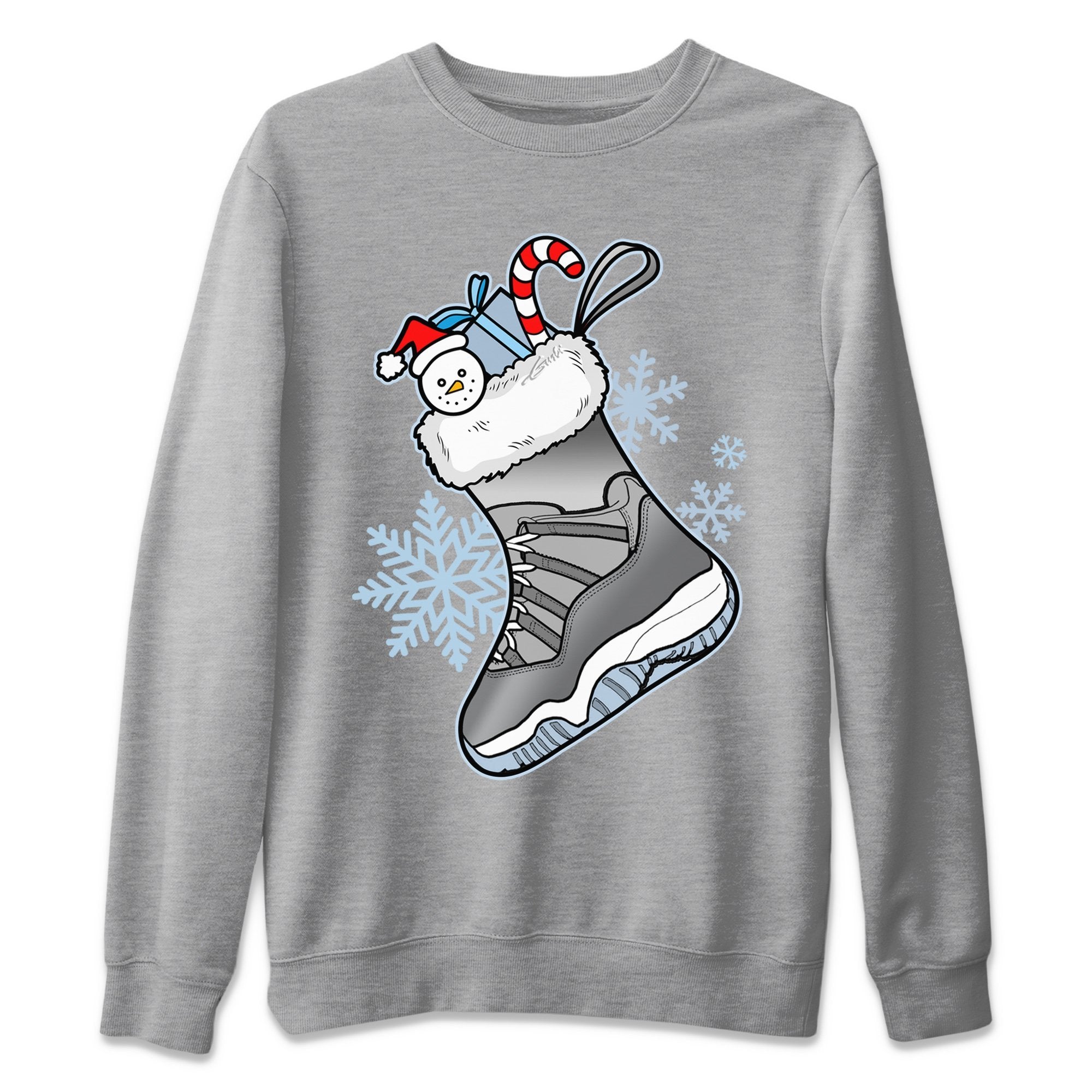 Sneaker Stocking Unisex Tops - Air Jordan 11 Cool Grey