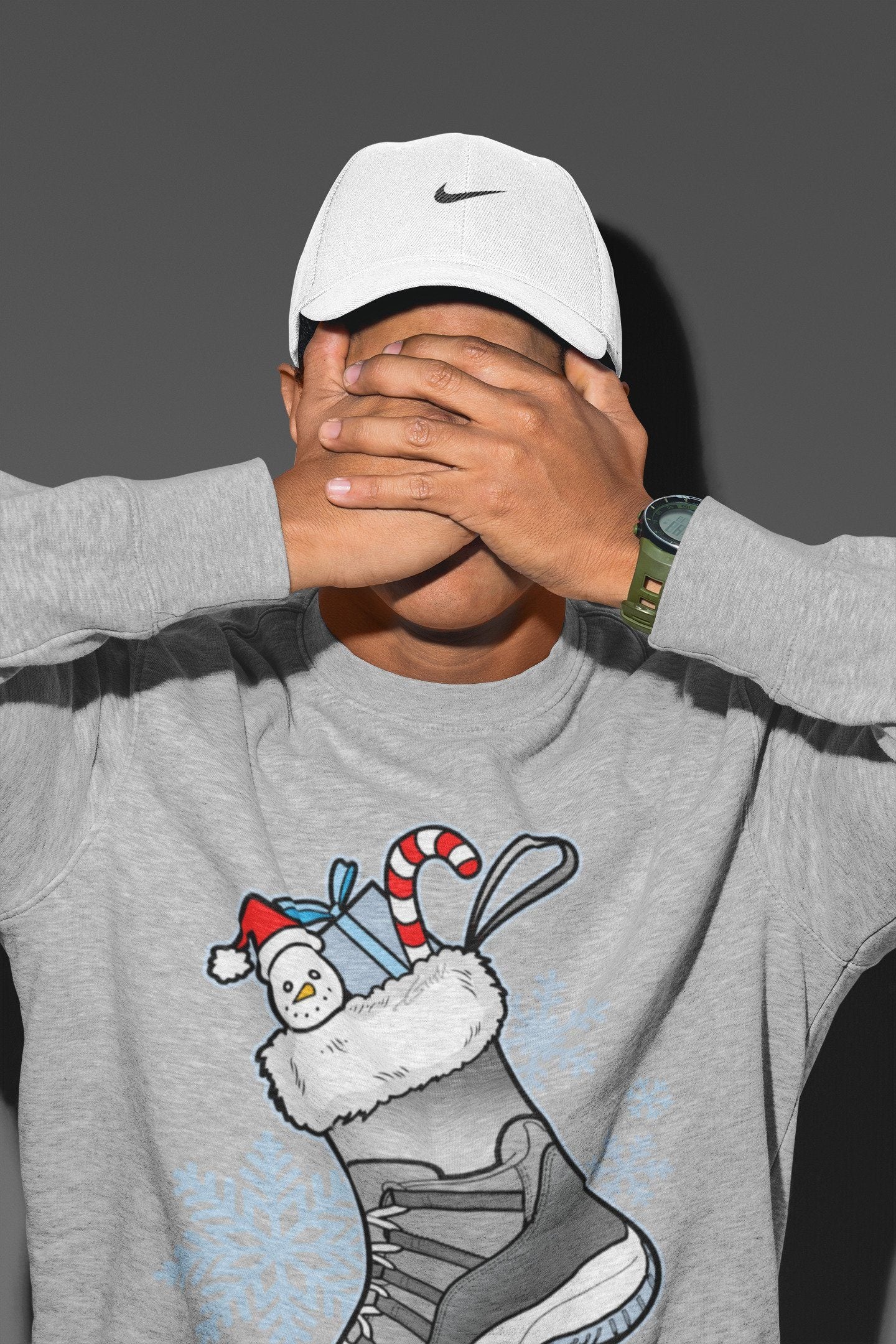 Sneaker Stocking Unisex Tops - Air Jordan 11 Cool Grey