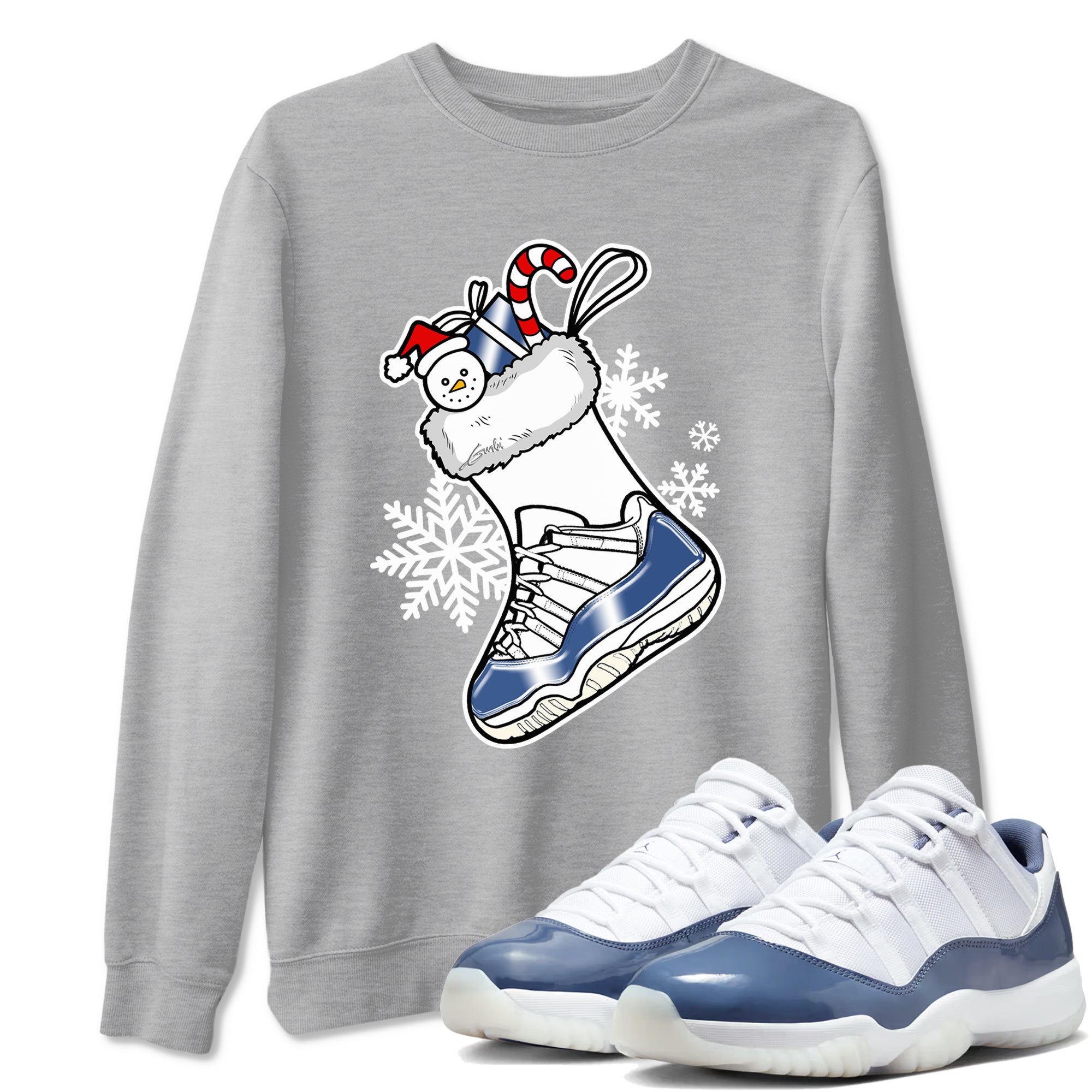 snkmatch Stocking snkmatch Tees - Air Jordan 11 Diffused Blue