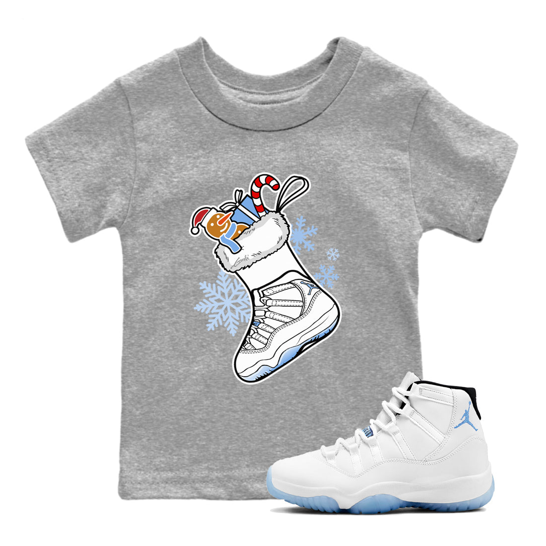 snkmatch Stocking snkmatch Tees Kids - Air Jordan 11 Legend Blue