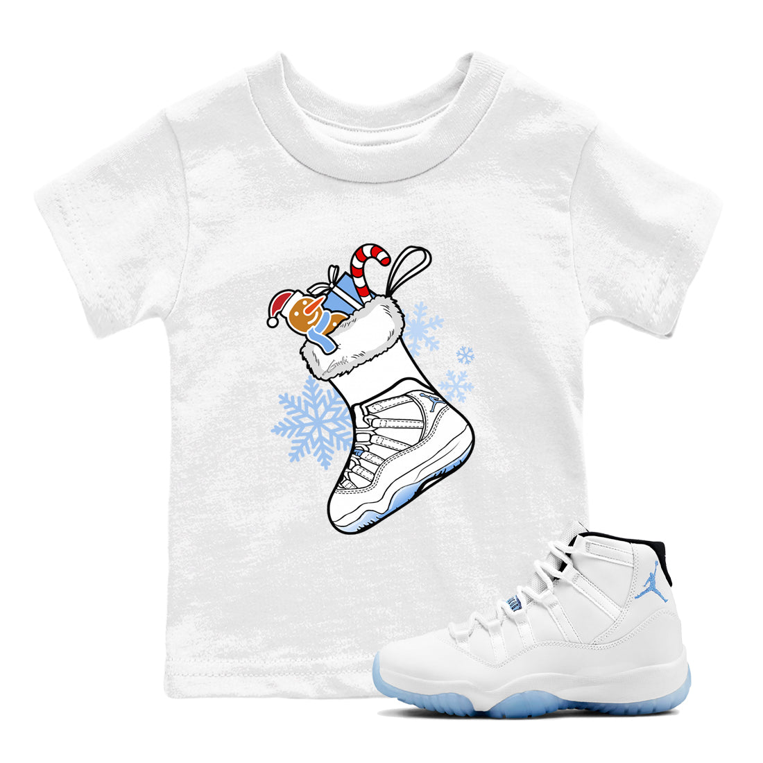 snkmatch Stocking snkmatch Tees Kids - Air Jordan 11 Legend Blue