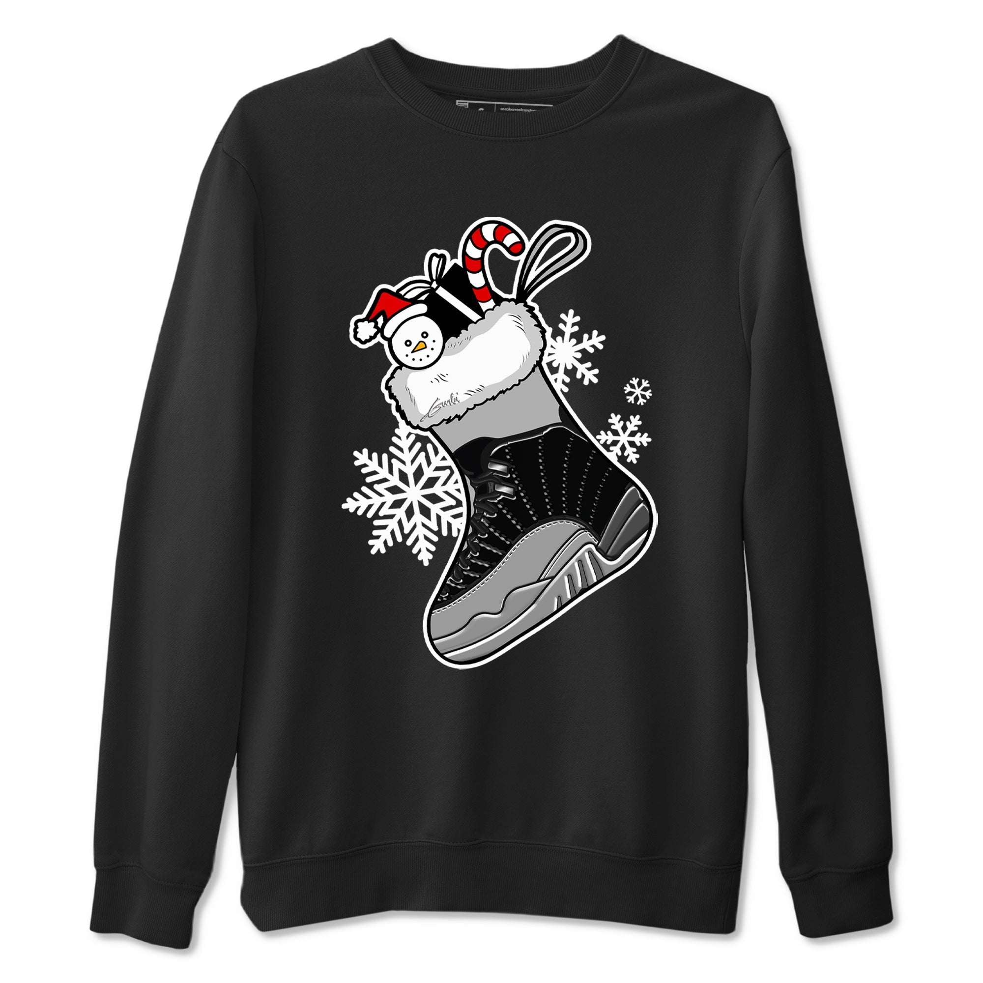 snkmatch Stocking snkmatch Tees - Air Jordan 12 Black Wolf Grey