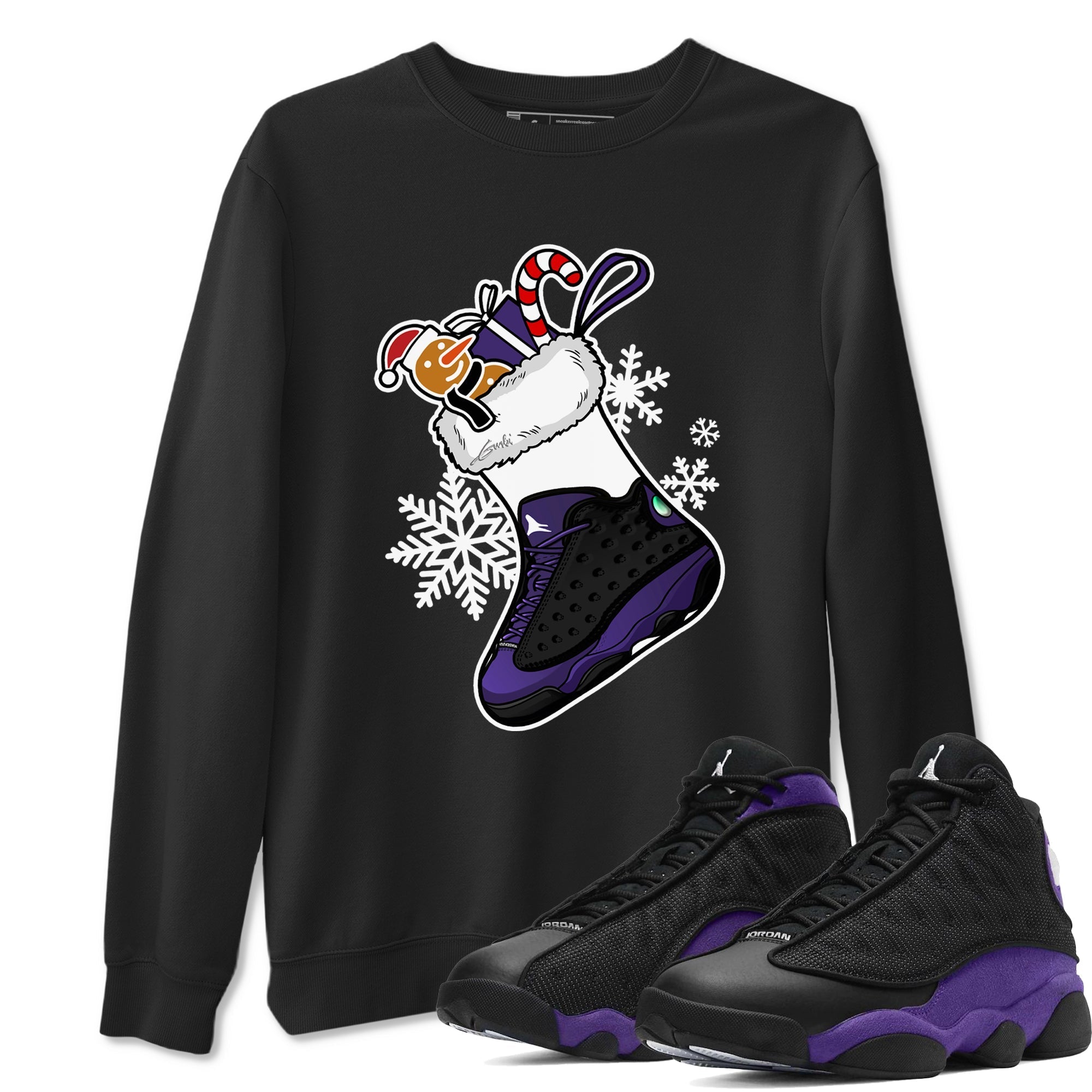 snkmatch Stocking snkmatch Tees - Air Jordan 13 Court Purple