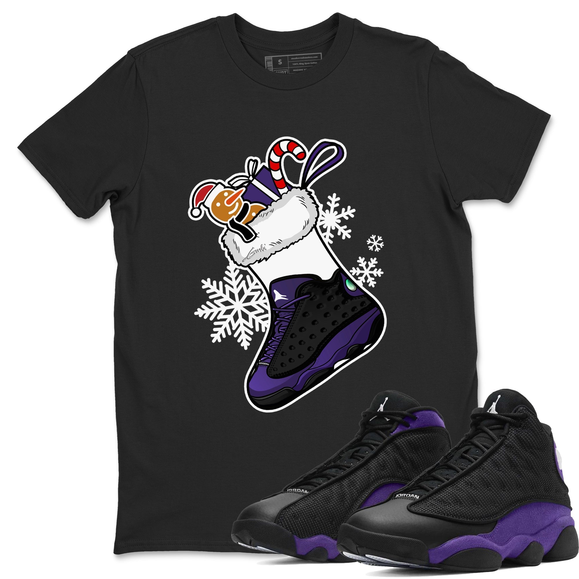 snkmatch Stocking snkmatch Tees - Air Jordan 13 Court Purple