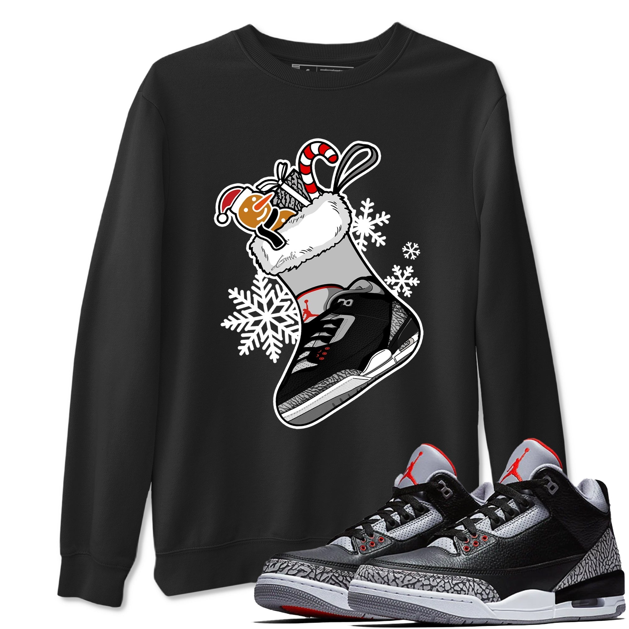 snkmatch Stocking snkmatch Tees - Air Jordan 3 Black Cement