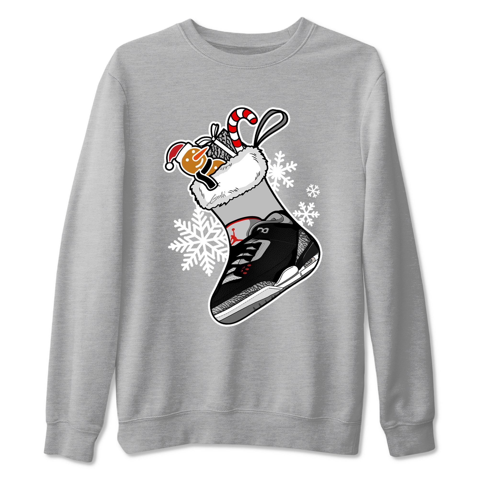 snkmatch Stocking snkmatch Tees - Air Jordan 3 Black Cement
