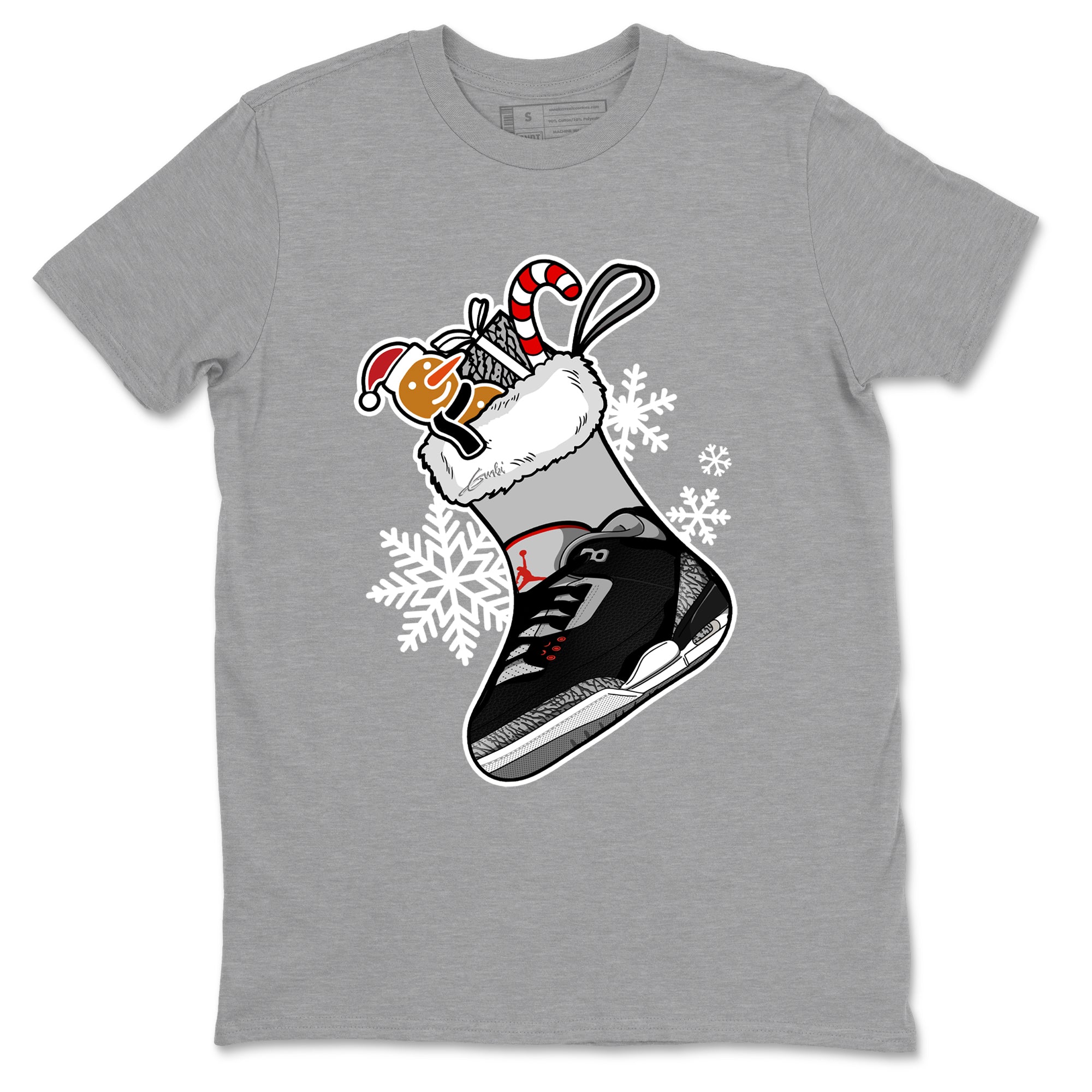 snkmatch Stocking snkmatch Tees - Air Jordan 3 Black Cement