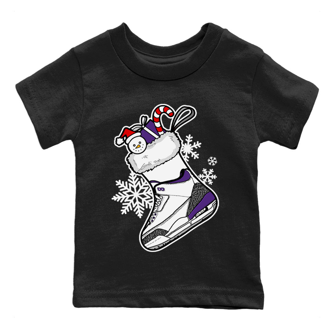 snkmatch Stocking Kids Tops - Air Jordan 3 Dark Iris