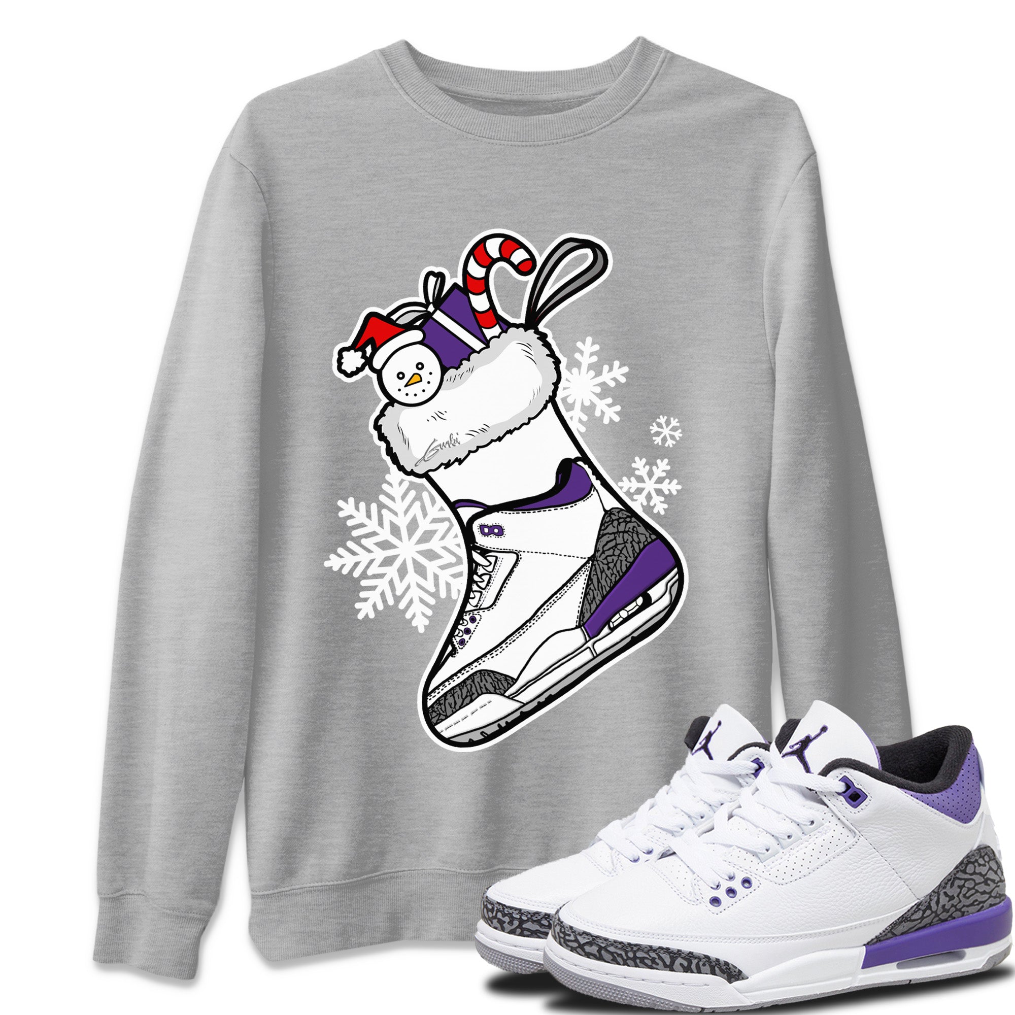 snkmatch Stocking Unisex Tops - Air Jordan 3 Dark Iris