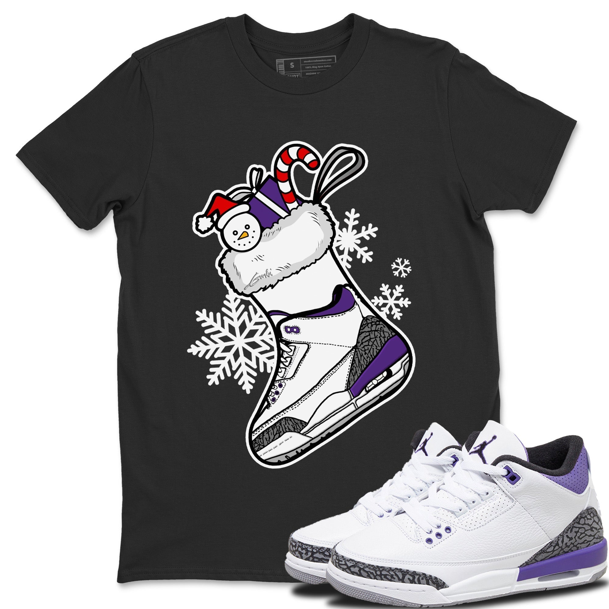 snkmatch Stocking Unisex Tops - Air Jordan 3 Dark Iris