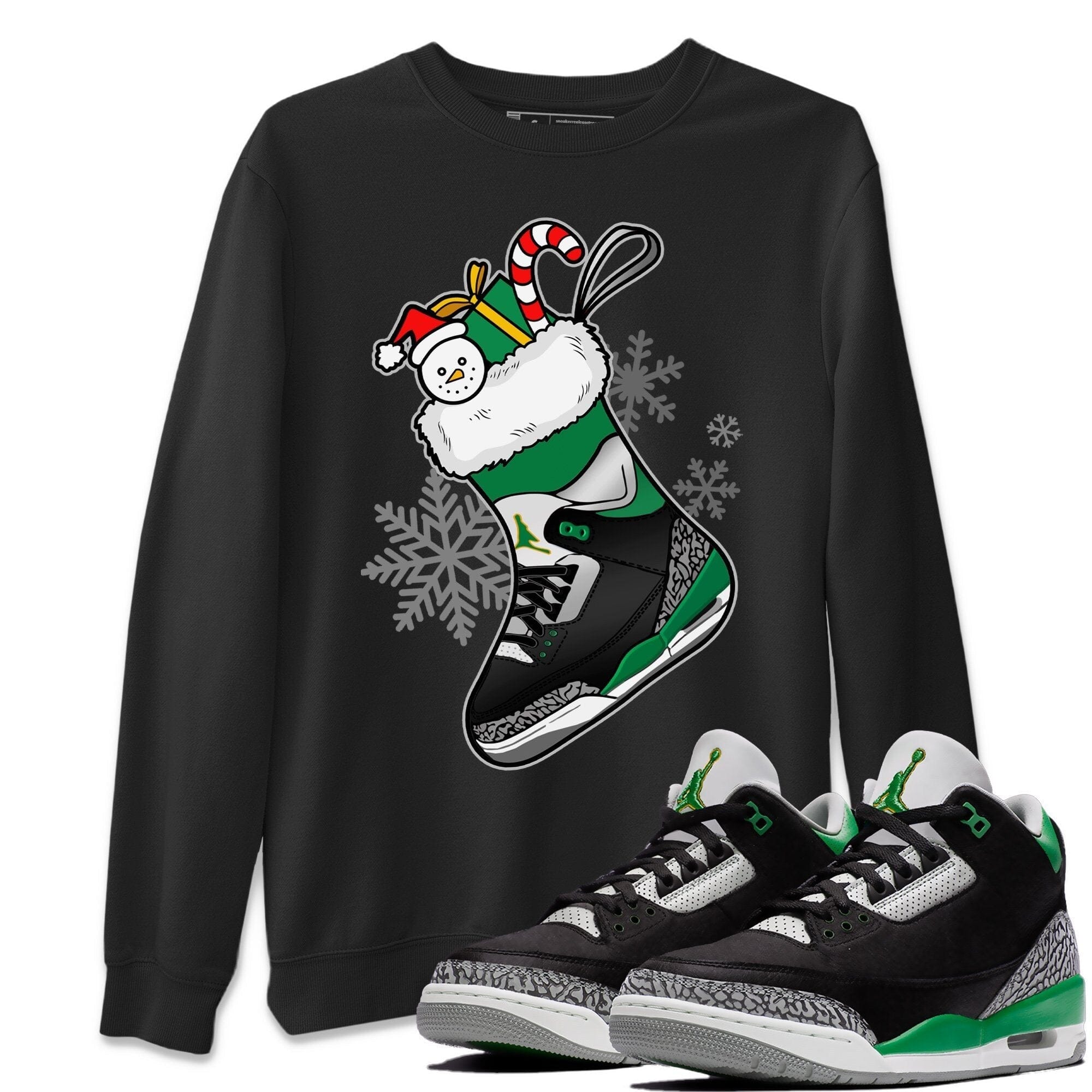 snkmatch Stocking Unisex Tops - Air Jordan 3 Pine Green