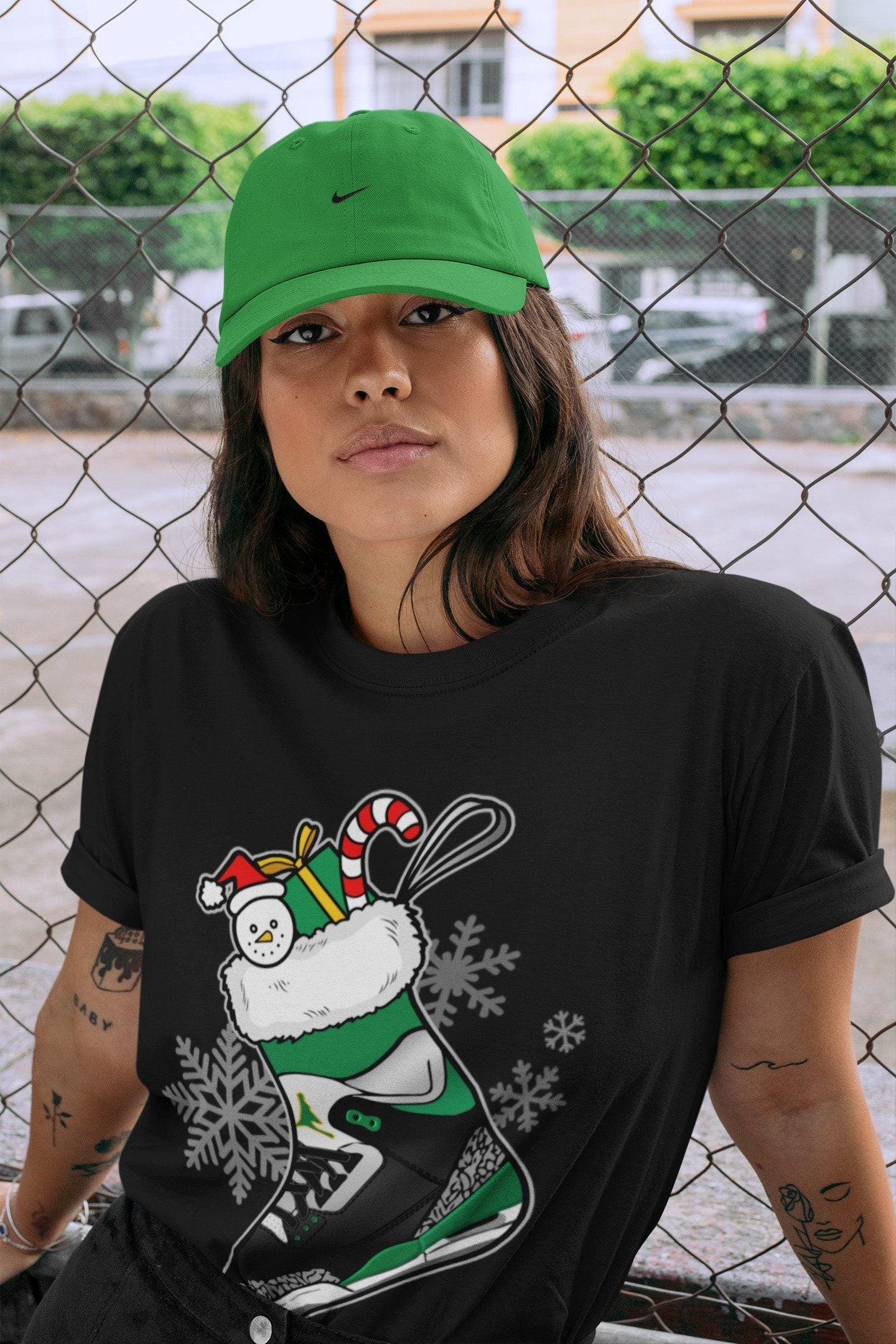 snkmatch Stocking Unisex Tops - Air Jordan 3 Pine Green