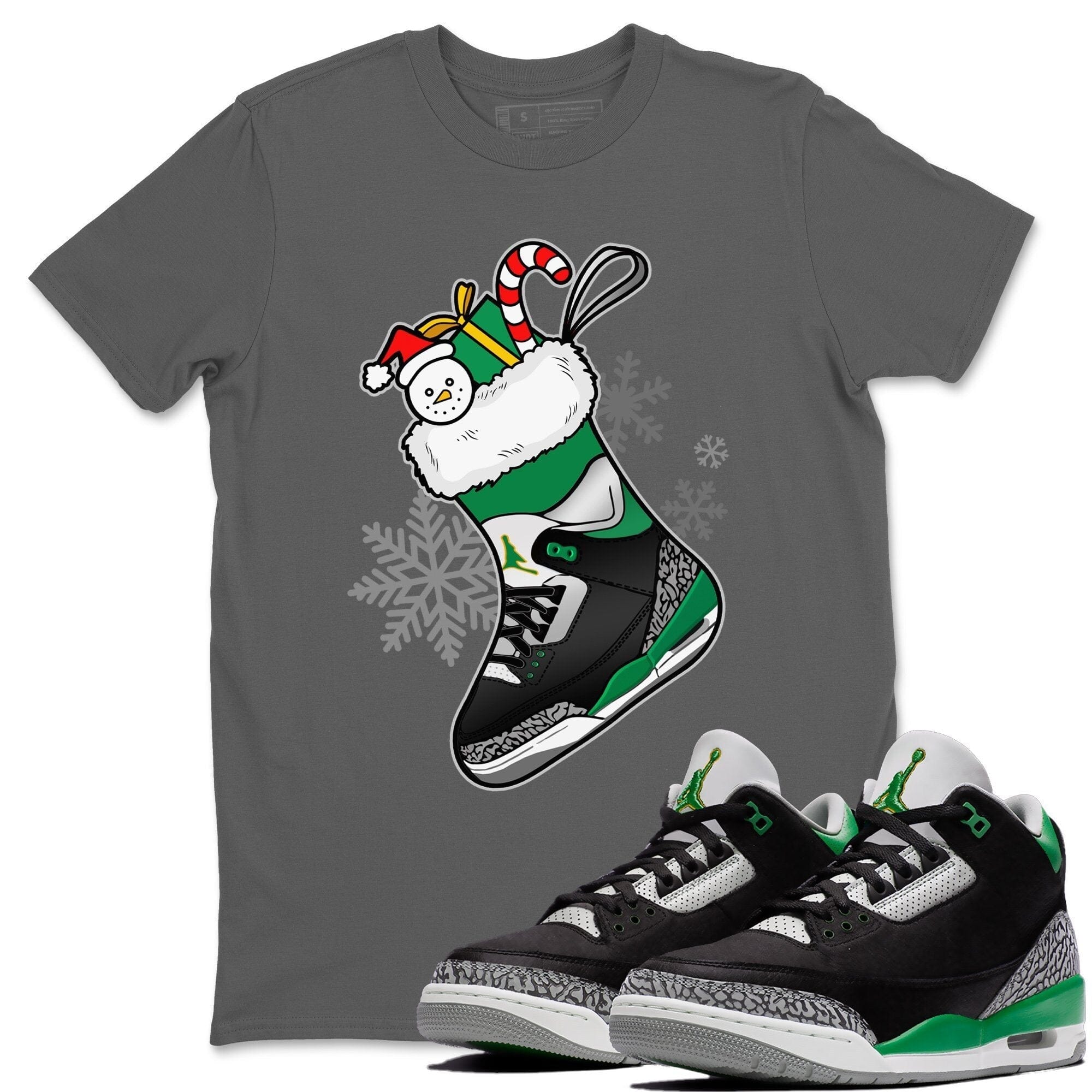 snkmatch Stocking Unisex Tops - Air Jordan 3 Pine Green