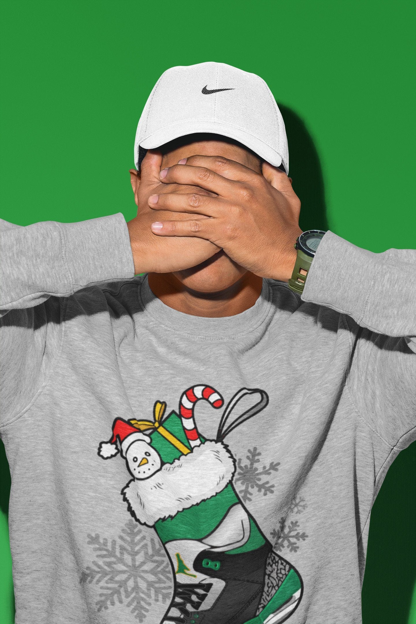 snkmatch Stocking Unisex Tops - Air Jordan 3 Pine Green
