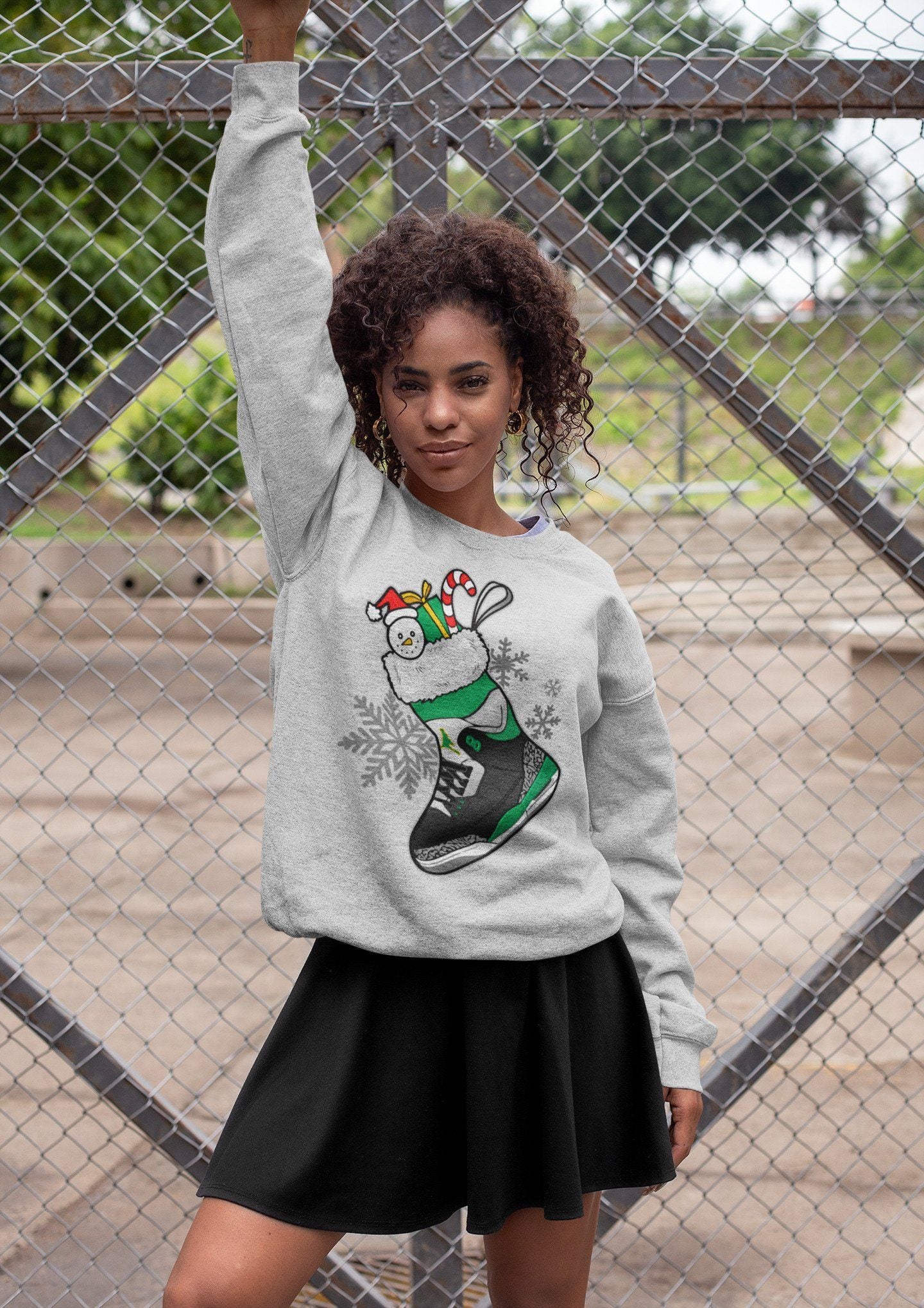 snkmatch Stocking Unisex Tops - Air Jordan 3 Pine Green