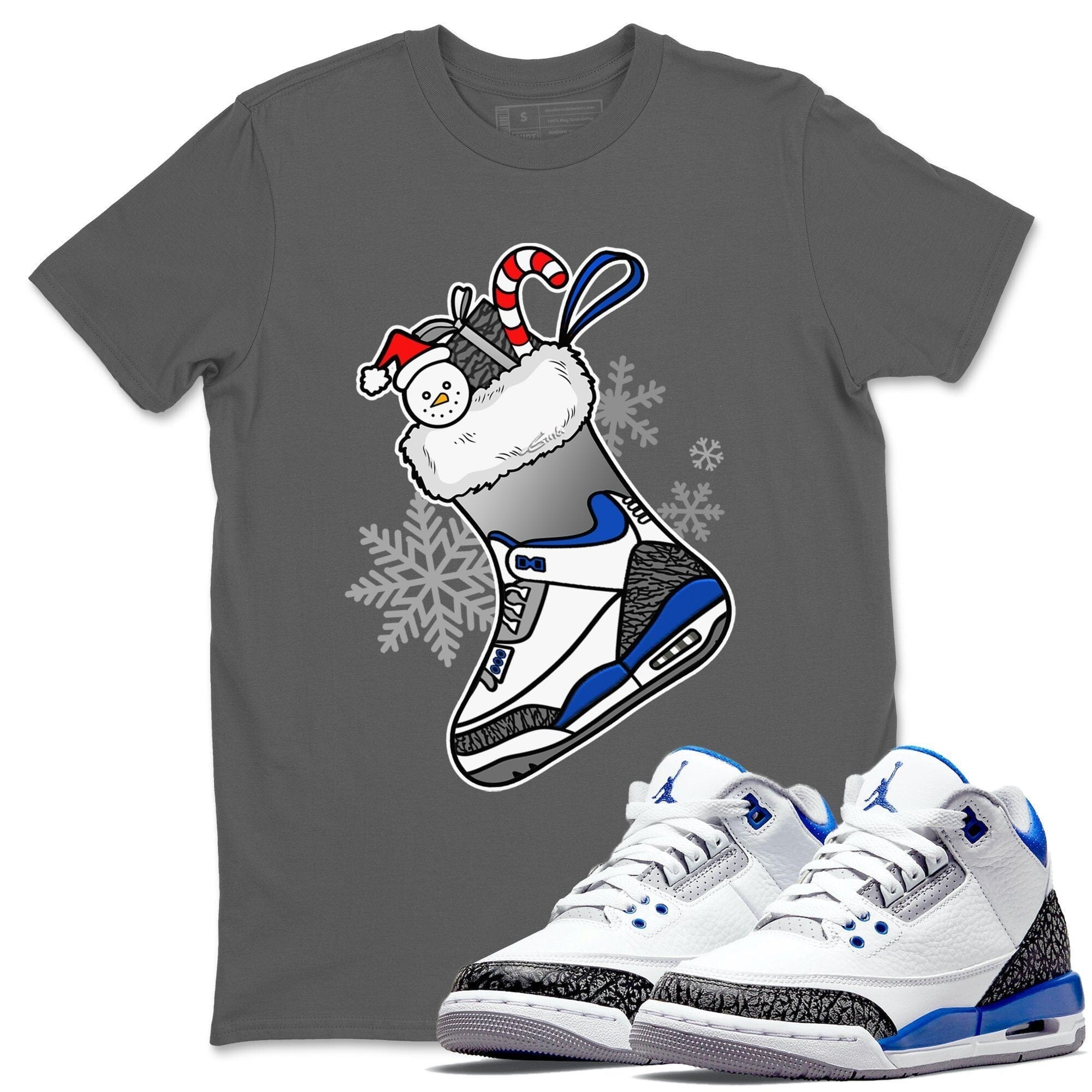 snkmatch Stocking Unisex Tops - Air Jordan 3 Racer Blue