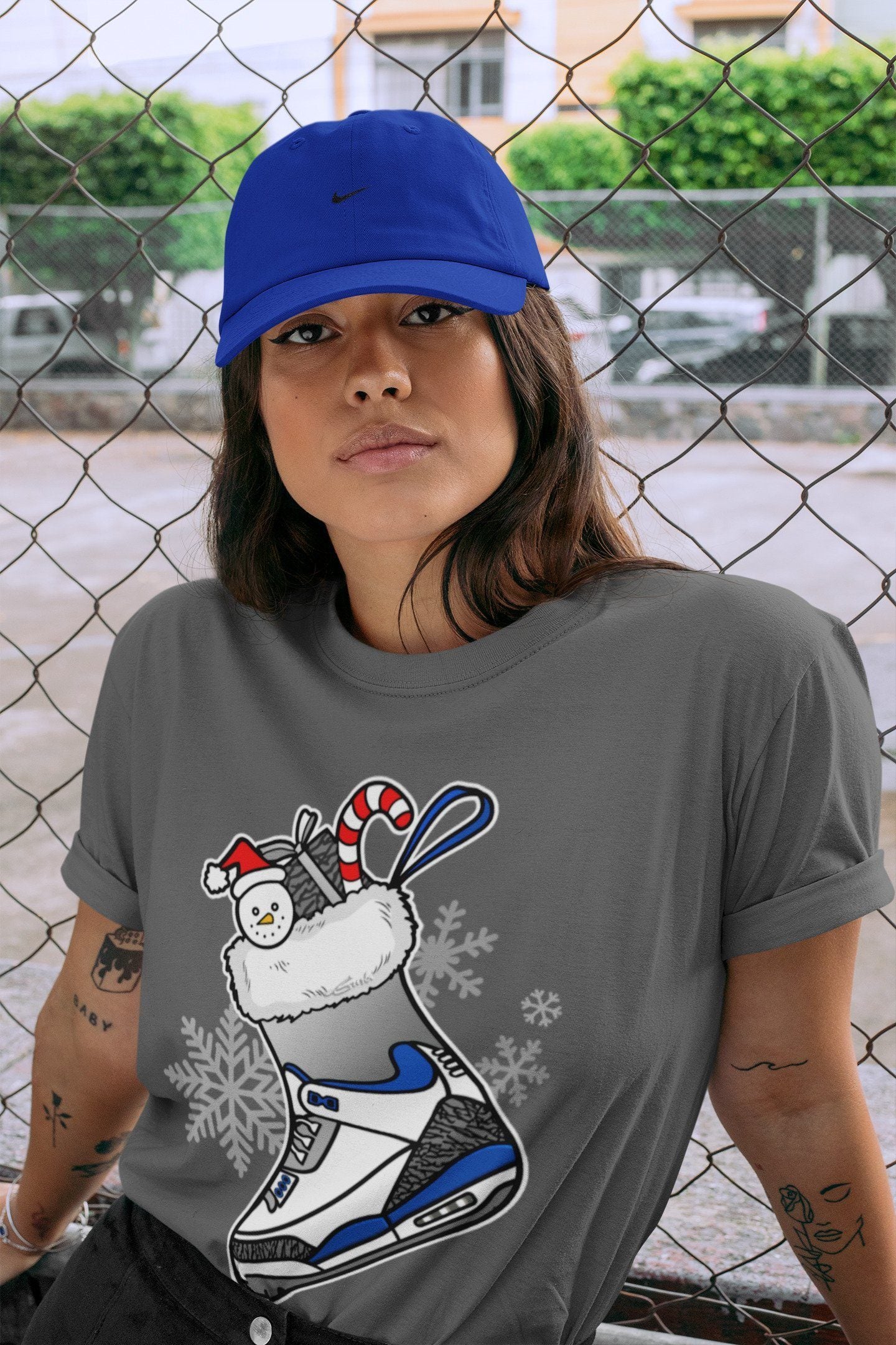 snkmatch Stocking Unisex Tops - Air Jordan 3 Racer Blue