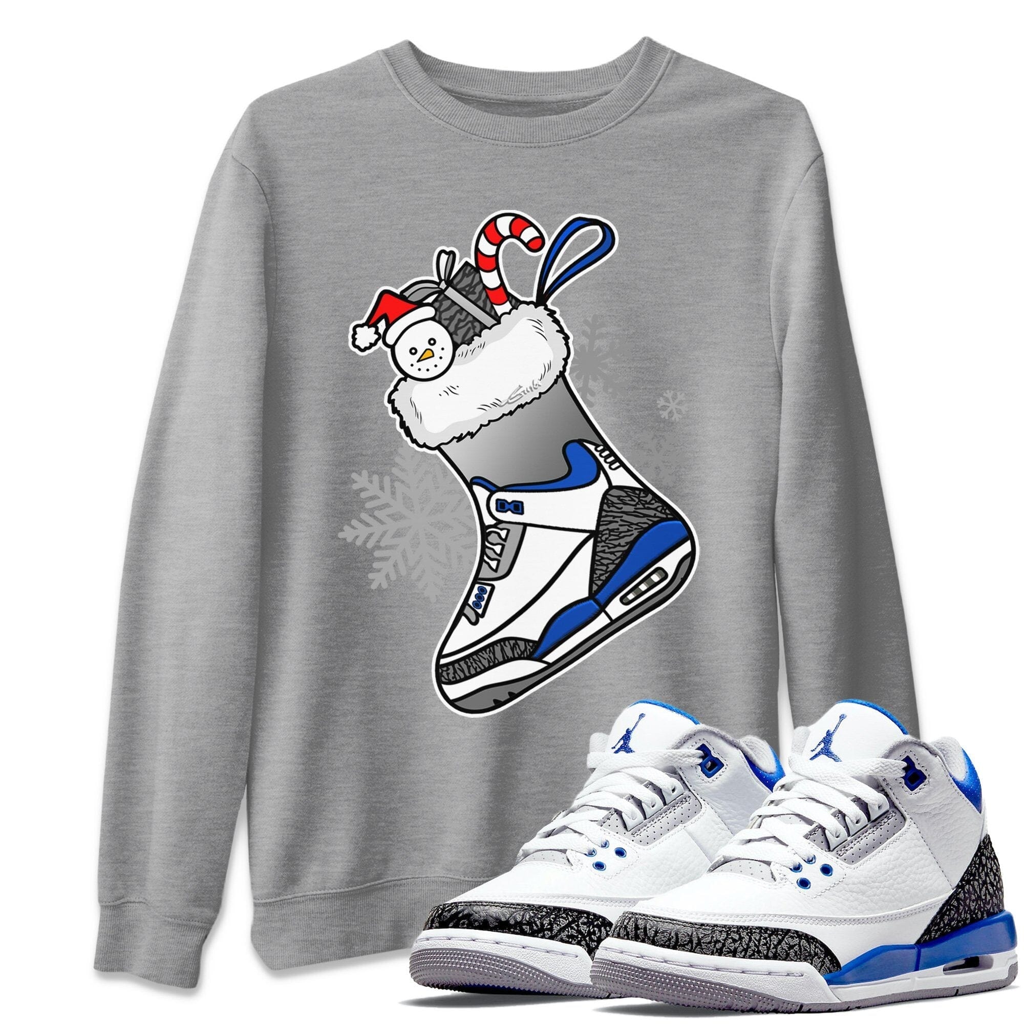 snkmatch Stocking Unisex Tops - Air Jordan 3 Racer Blue