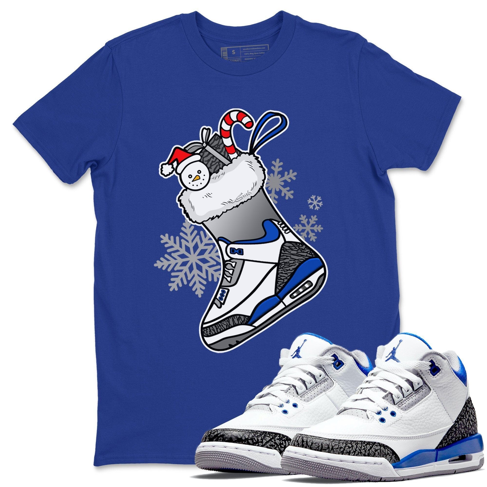 snkmatch Stocking Unisex Tops - Air Jordan 3 Racer Blue