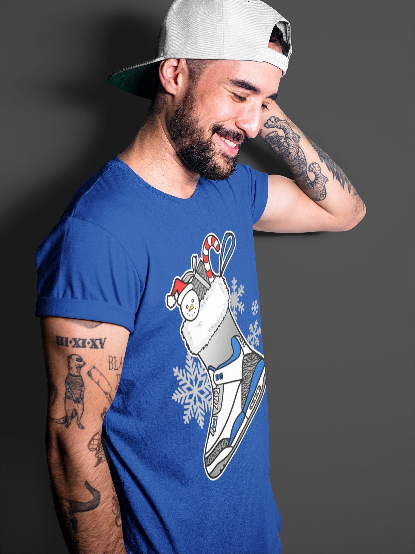 snkmatch Stocking Unisex Tops - Air Jordan 3 Racer Blue